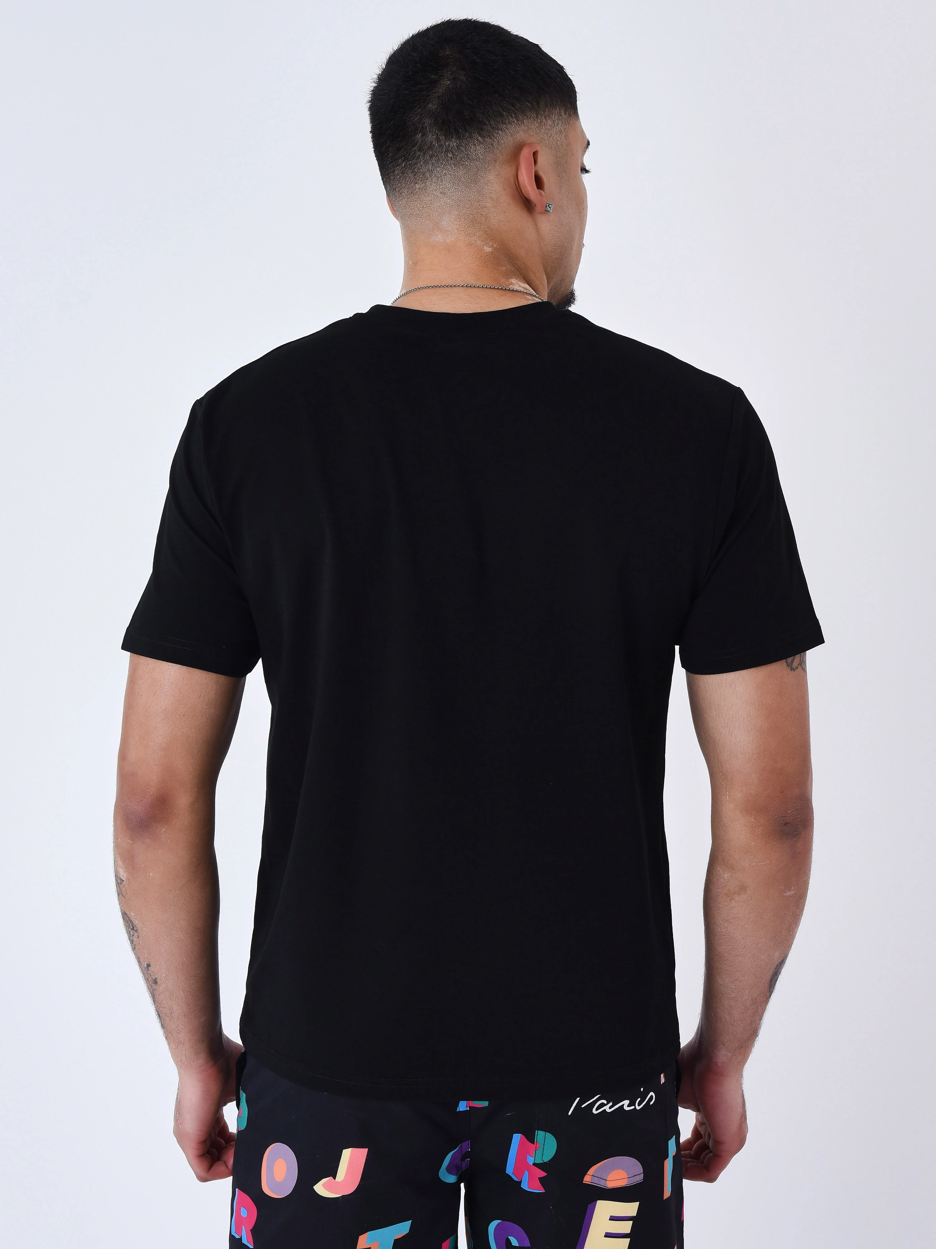 T-shirt oversize Logo broderie multicolores - Image 6