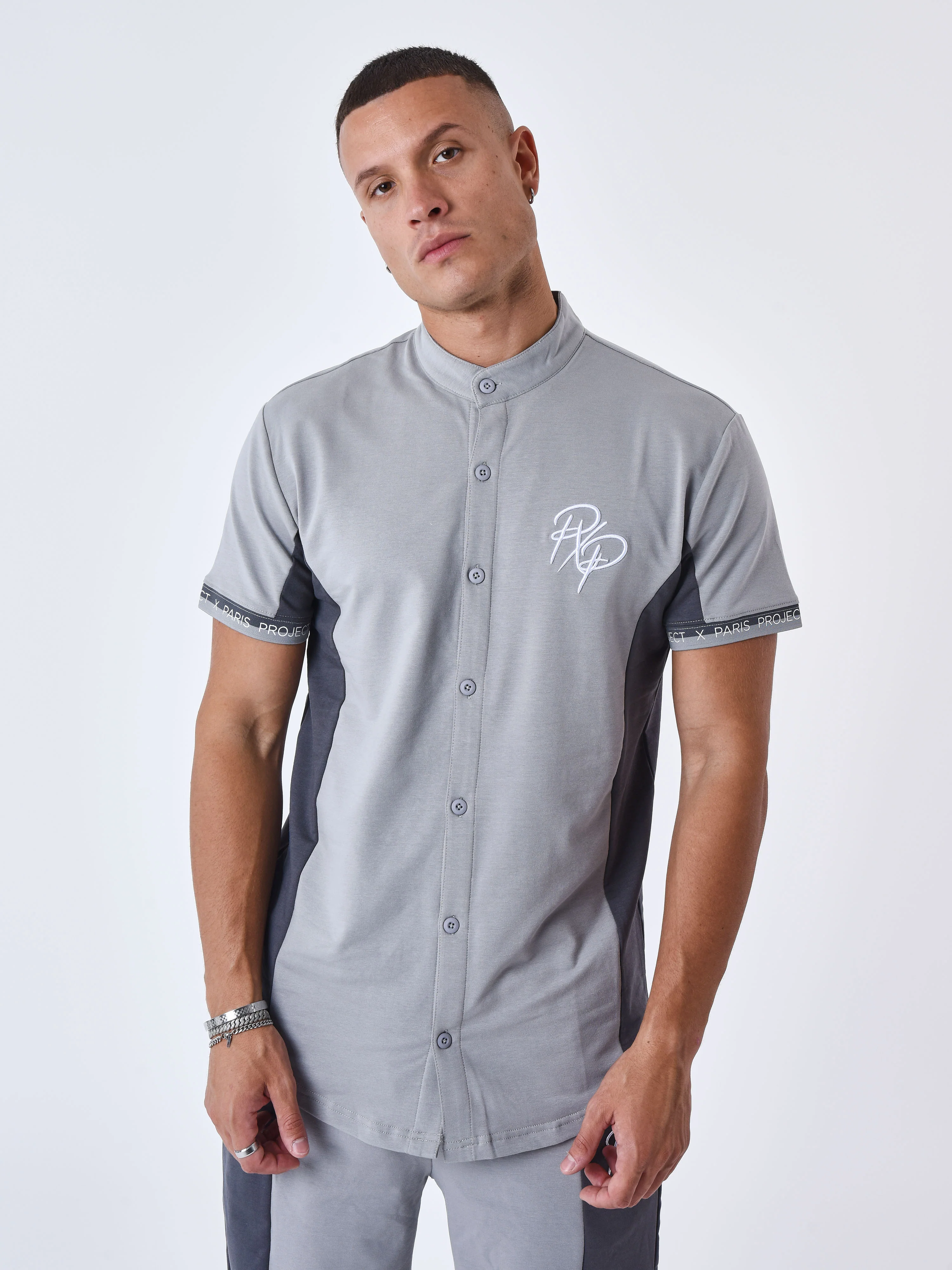 Chemise Col mao Bicolore - Image 3