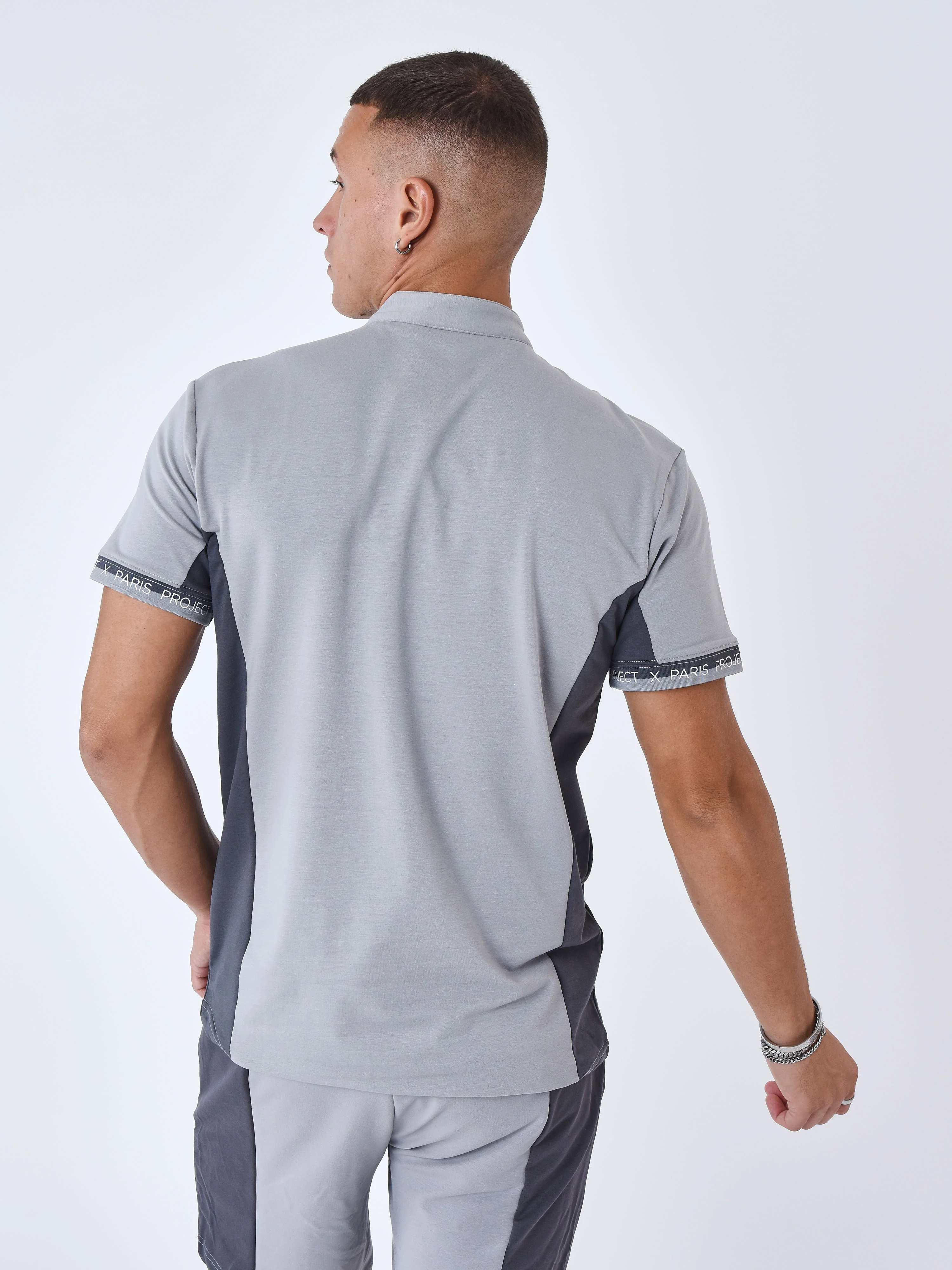 Chemise Col mao Bicolore - Image 6