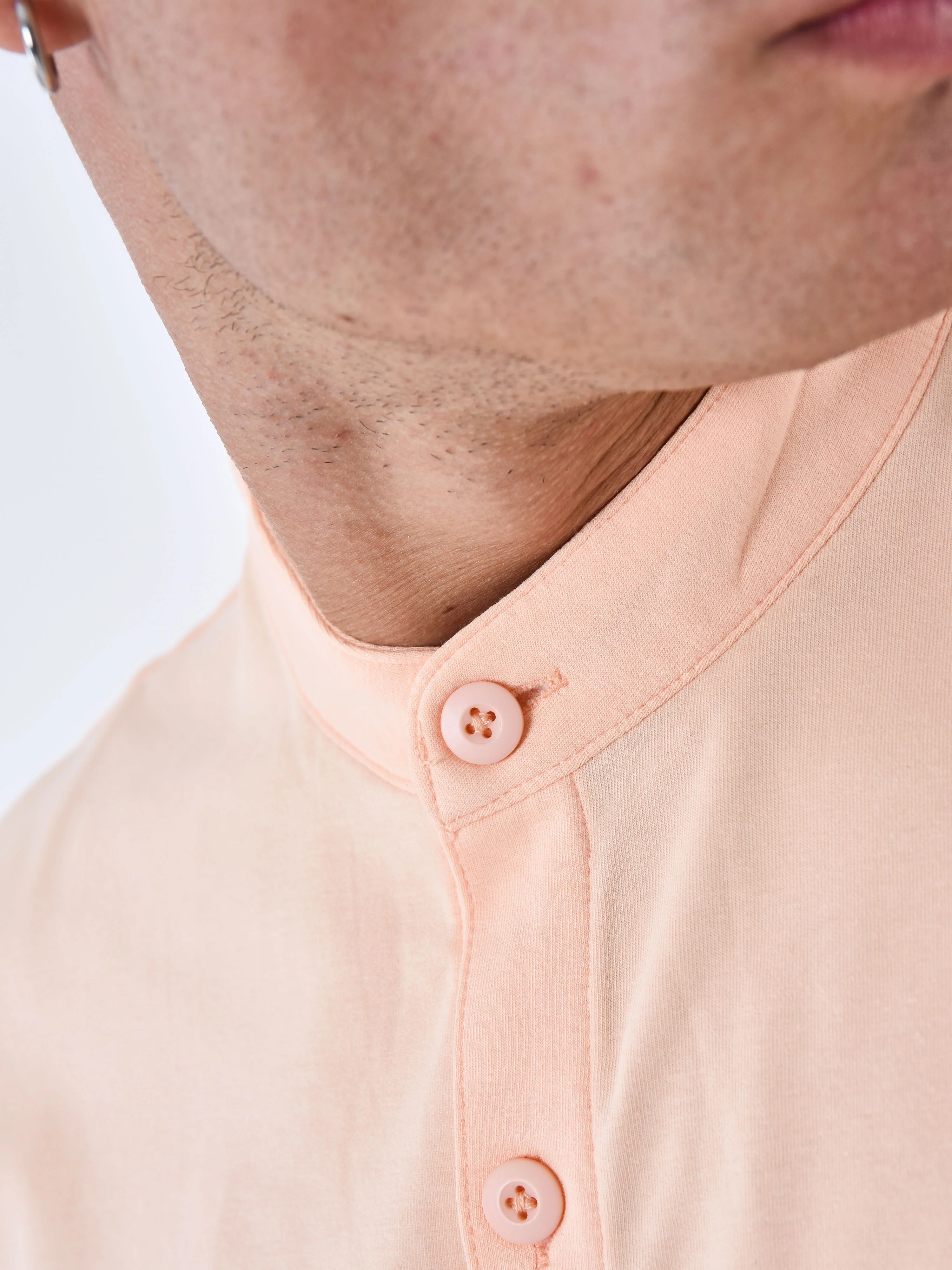Chemise Col mao Bicolore - Image 8