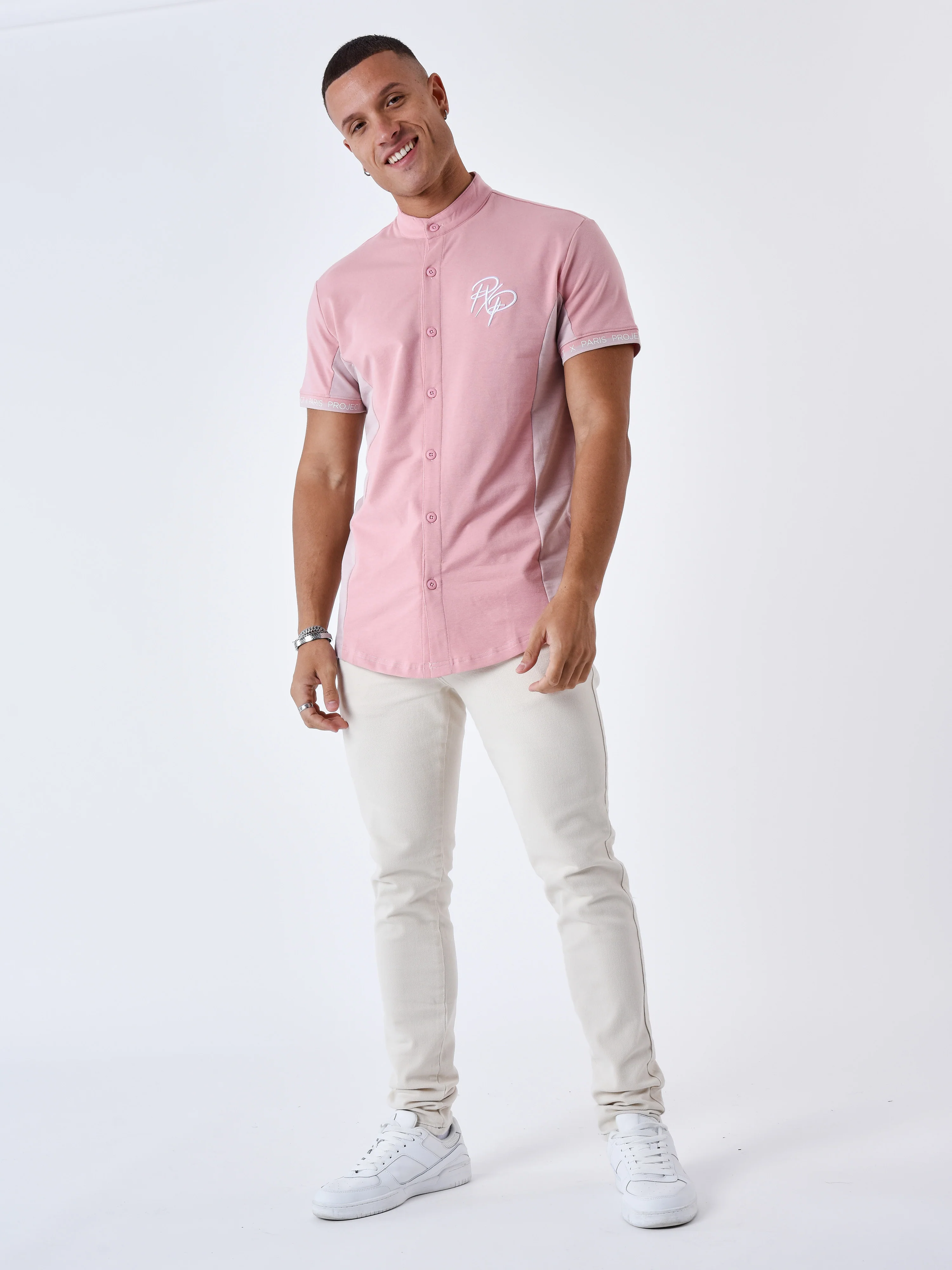 Chemise Col mao Bicolore - Image 10