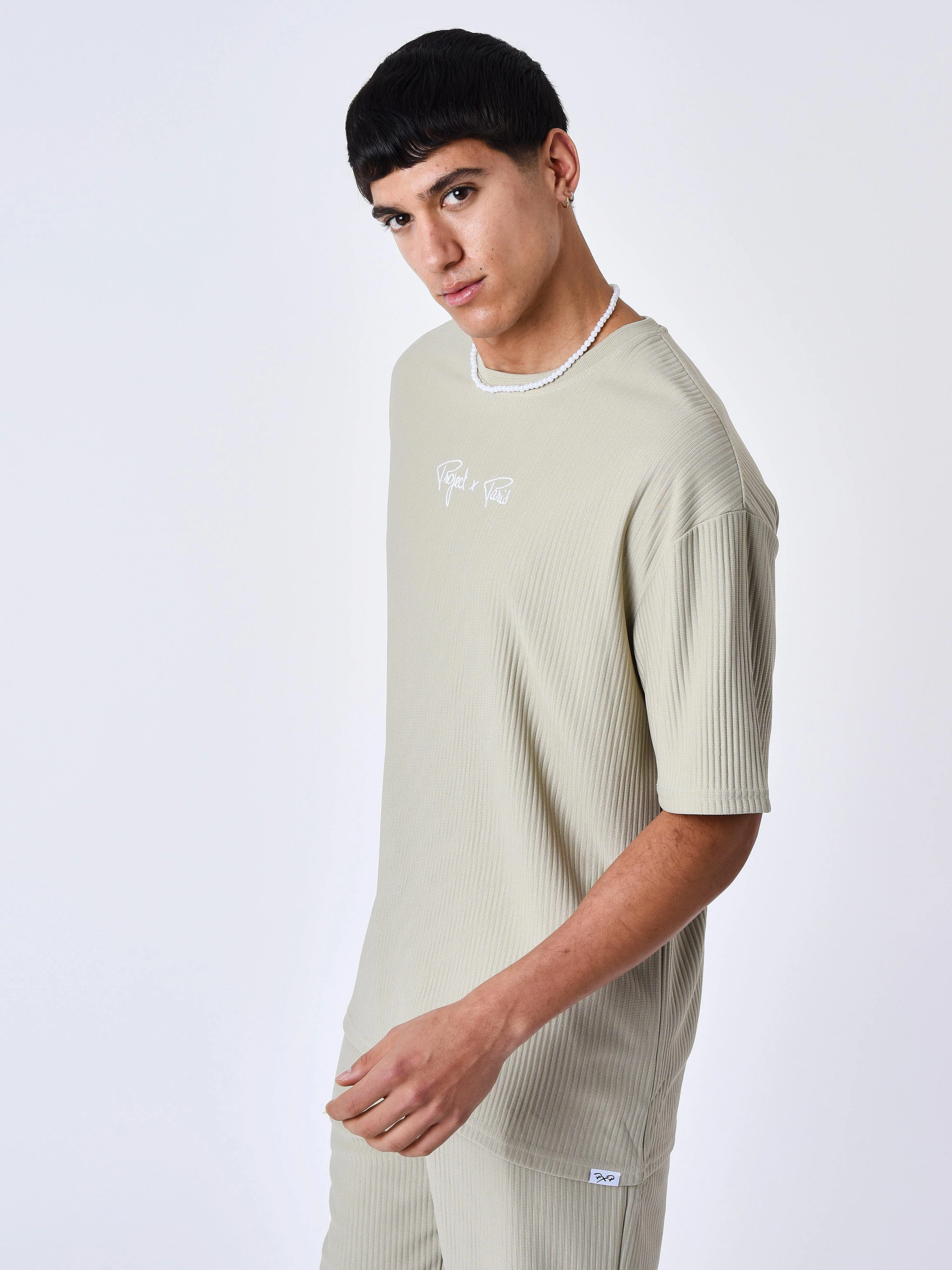 T-shirt uni texturé - Image 4