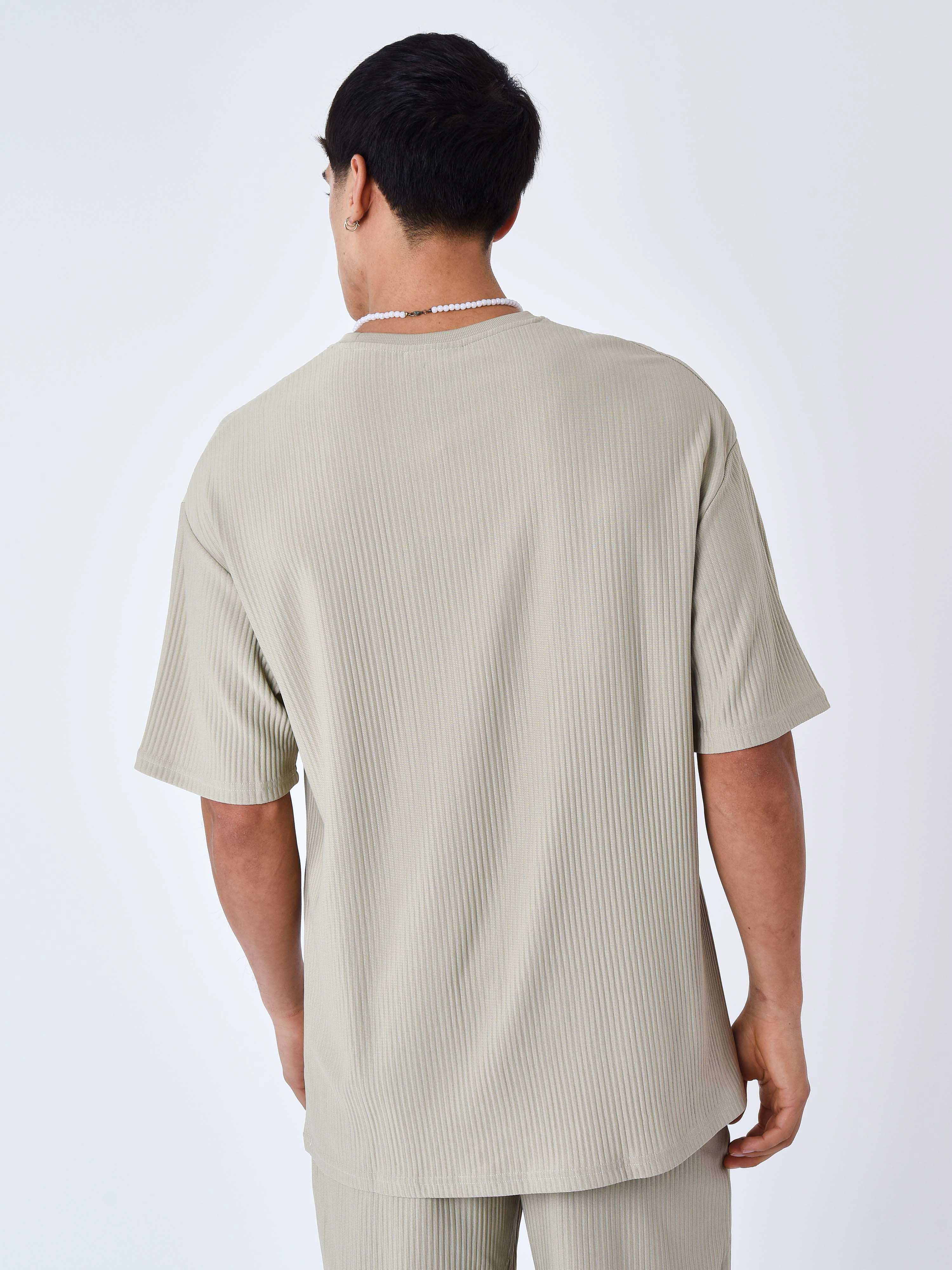 T-shirt uni texturé - Image 5