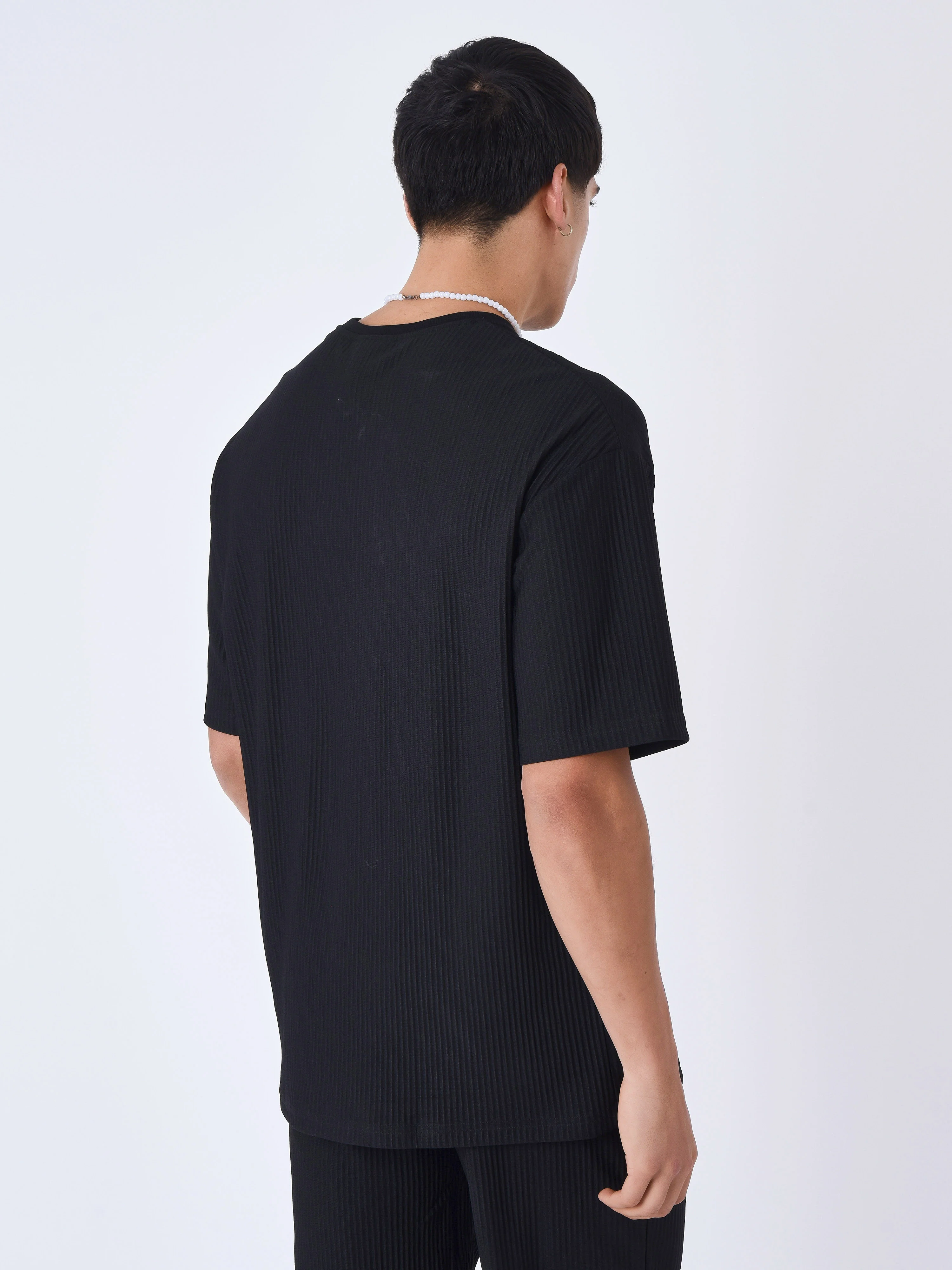T-shirt uni texturé - Image 11