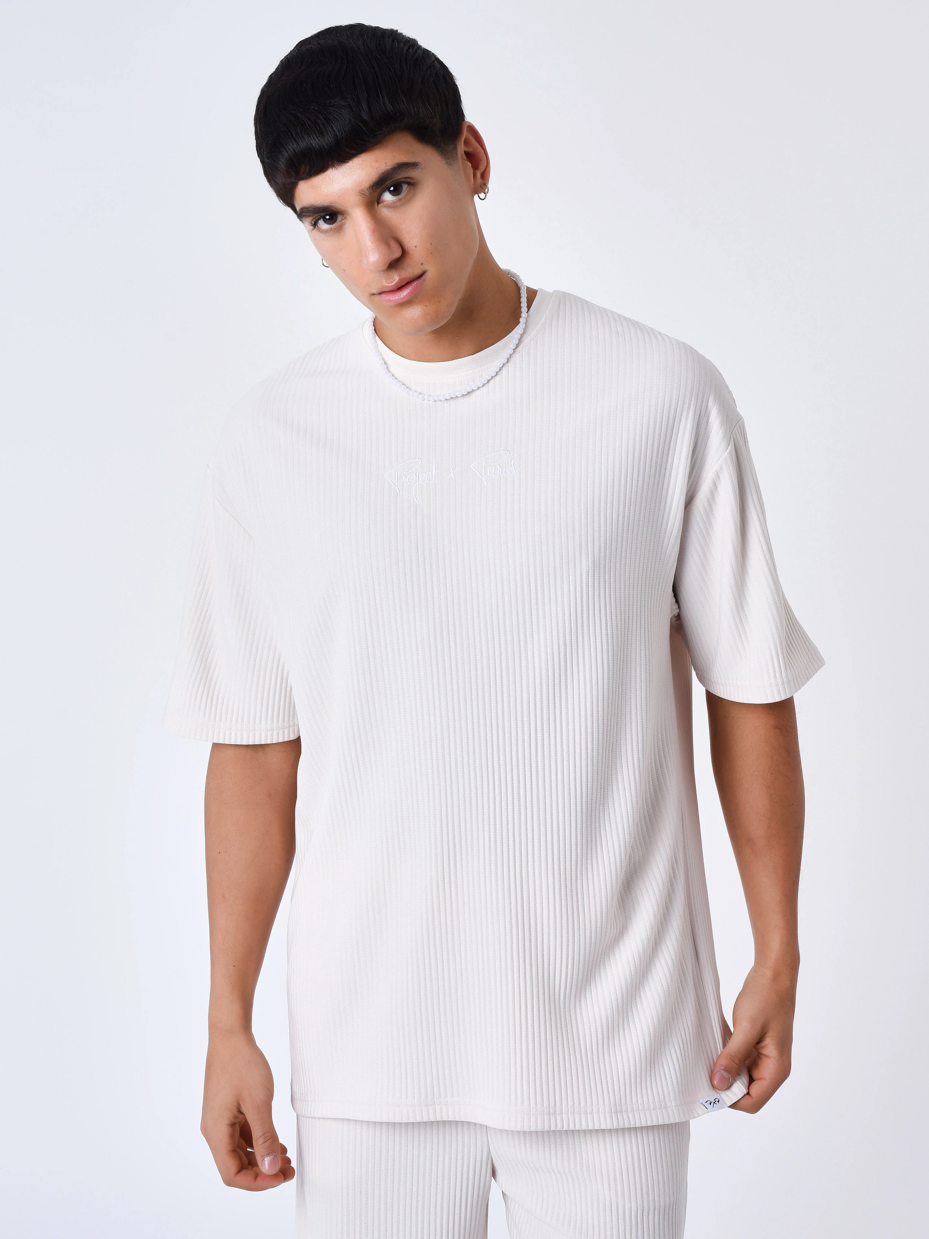 T-shirt uni texturé - Image 20
