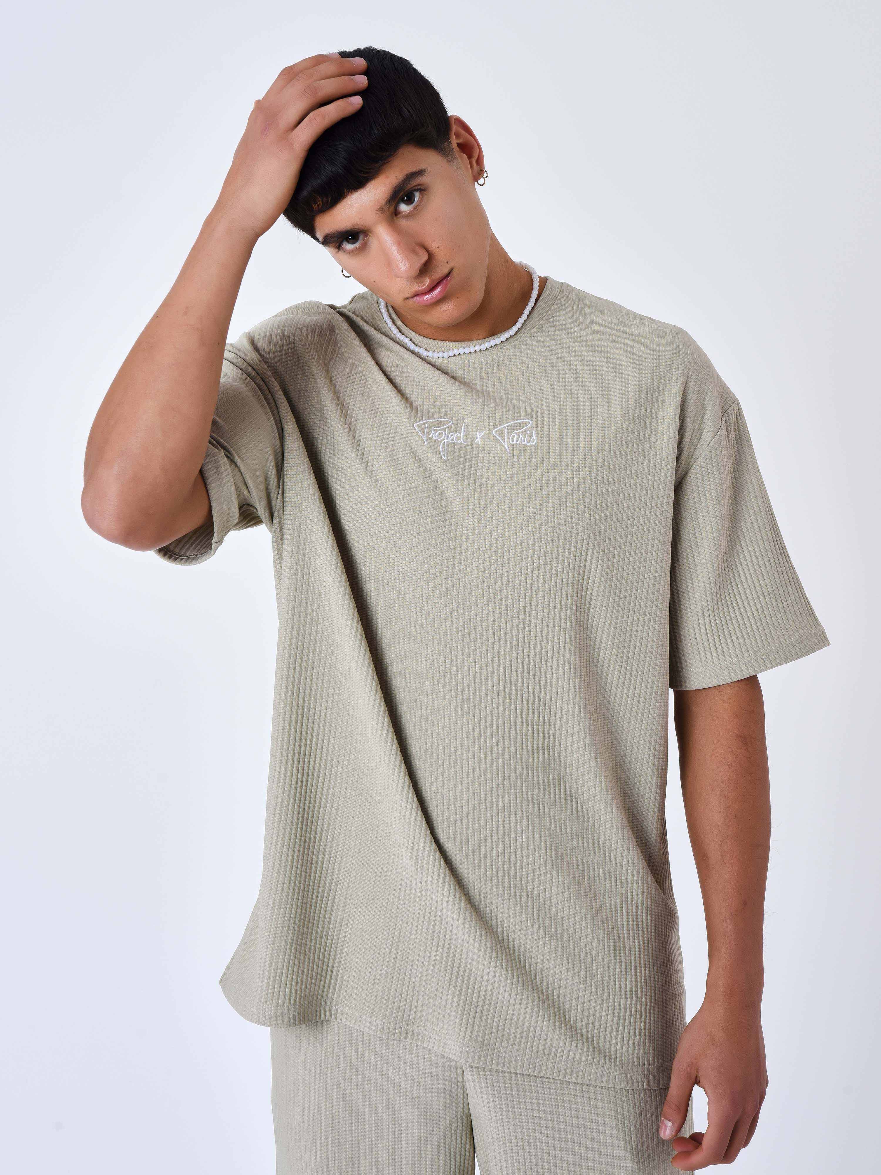 T-shirt uni texturé - Image 25