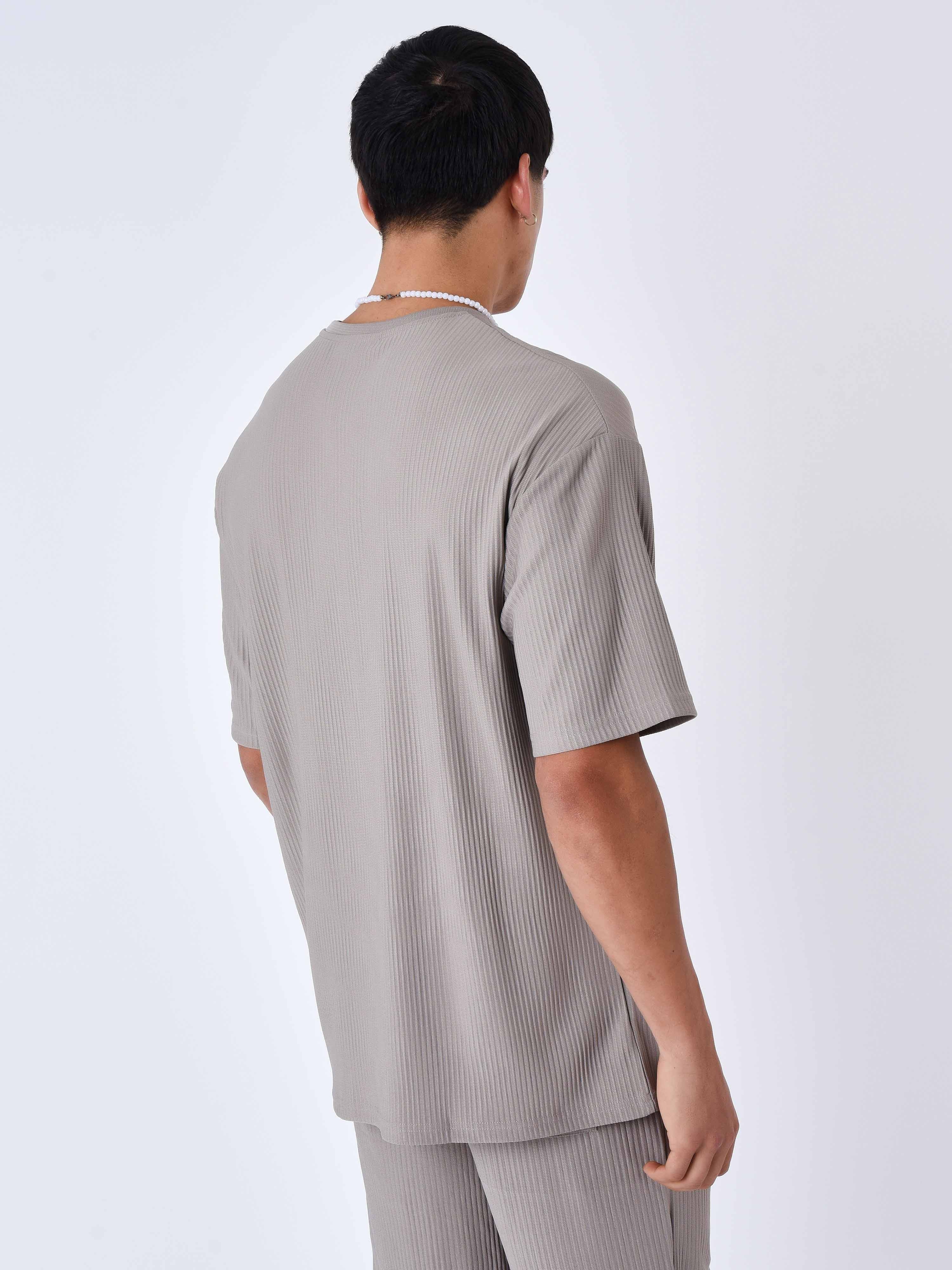 T-shirt uni texturé - Image 41
