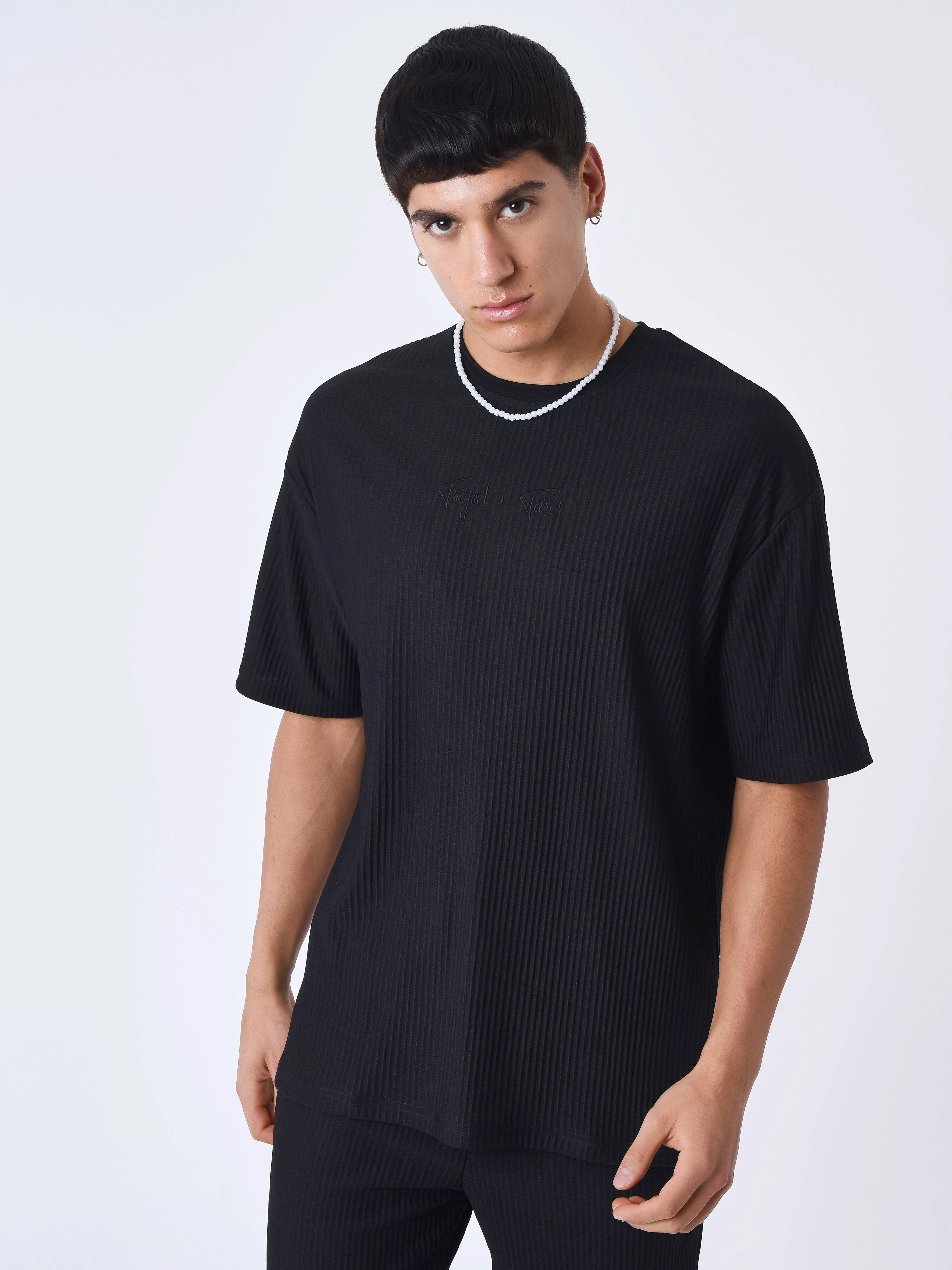 T-shirt uni texturé - Image 7