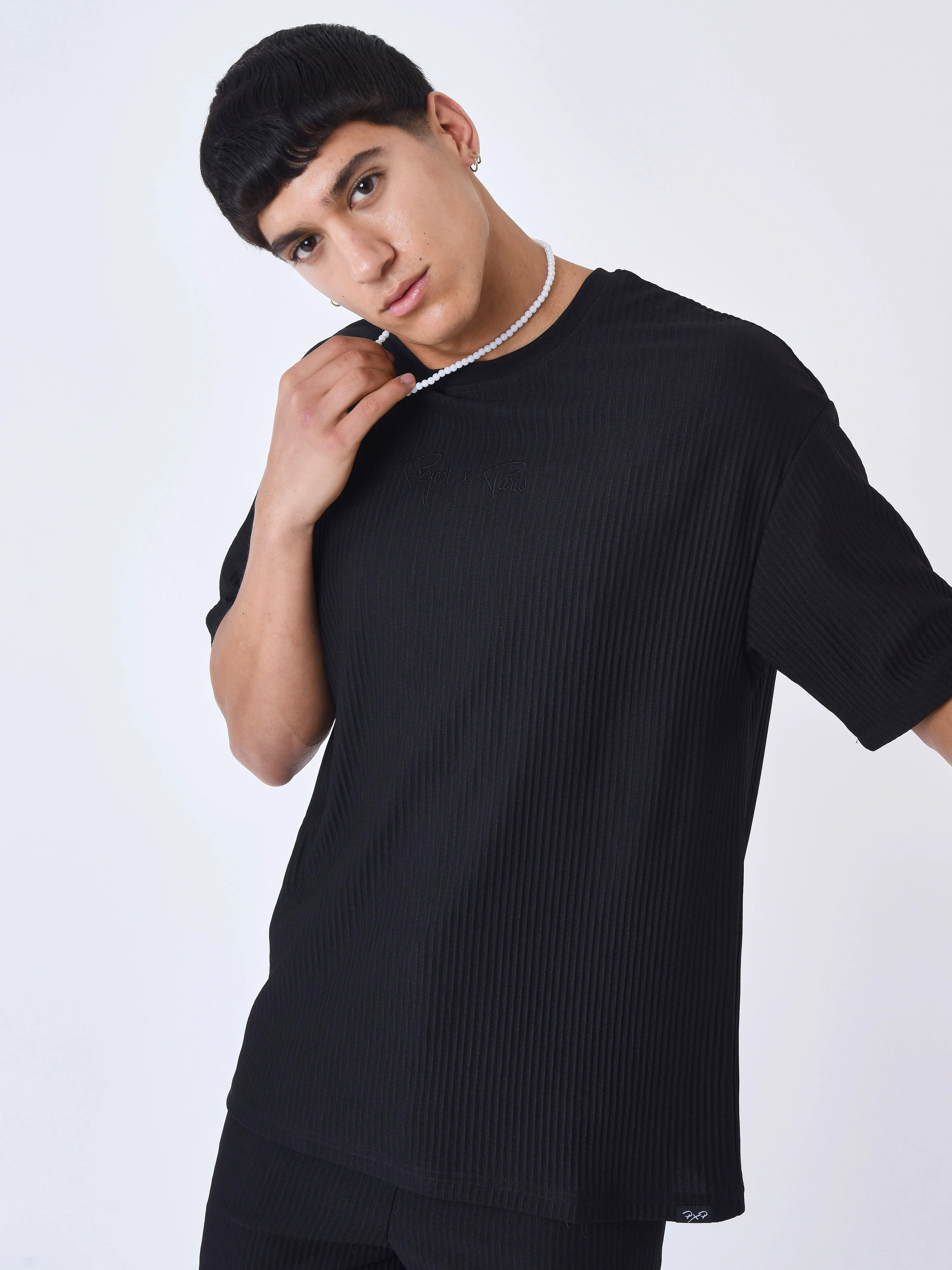 T-shirt uni texturé - Image 8