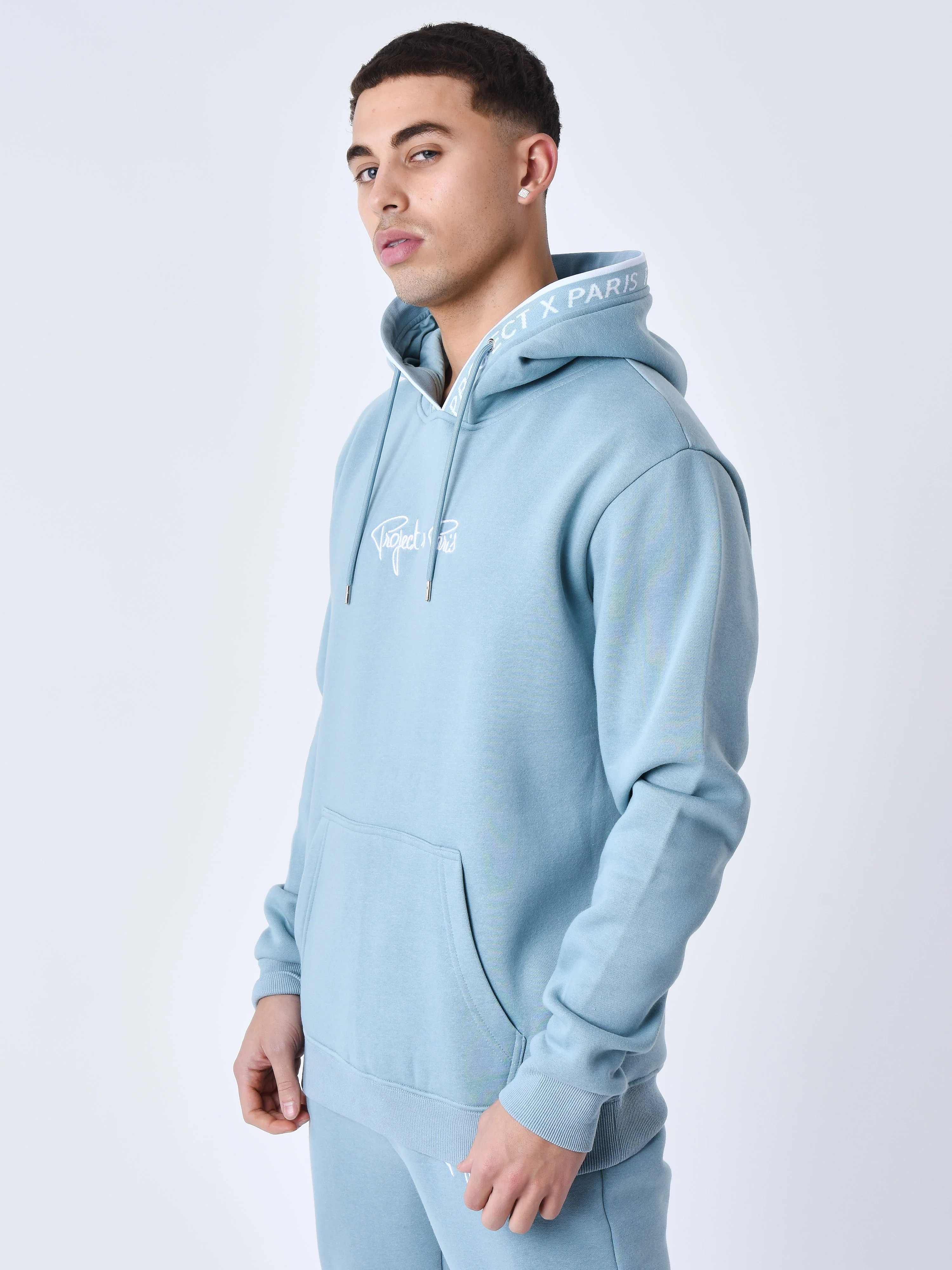 Sweat à Capuche Bord tricoter logoté - Image 10