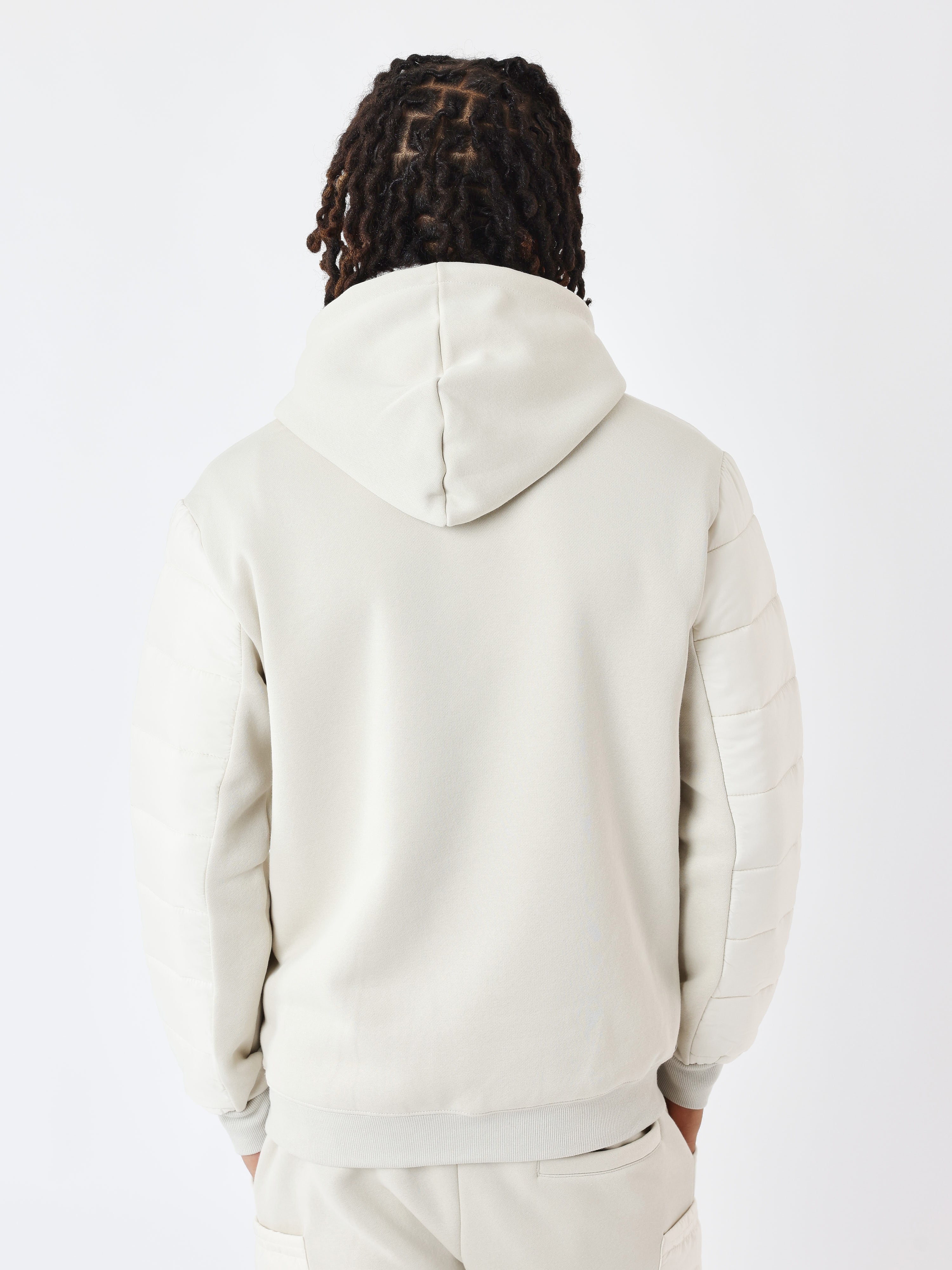 Sweat à Capuche avec empiècement bimatière - Image 2