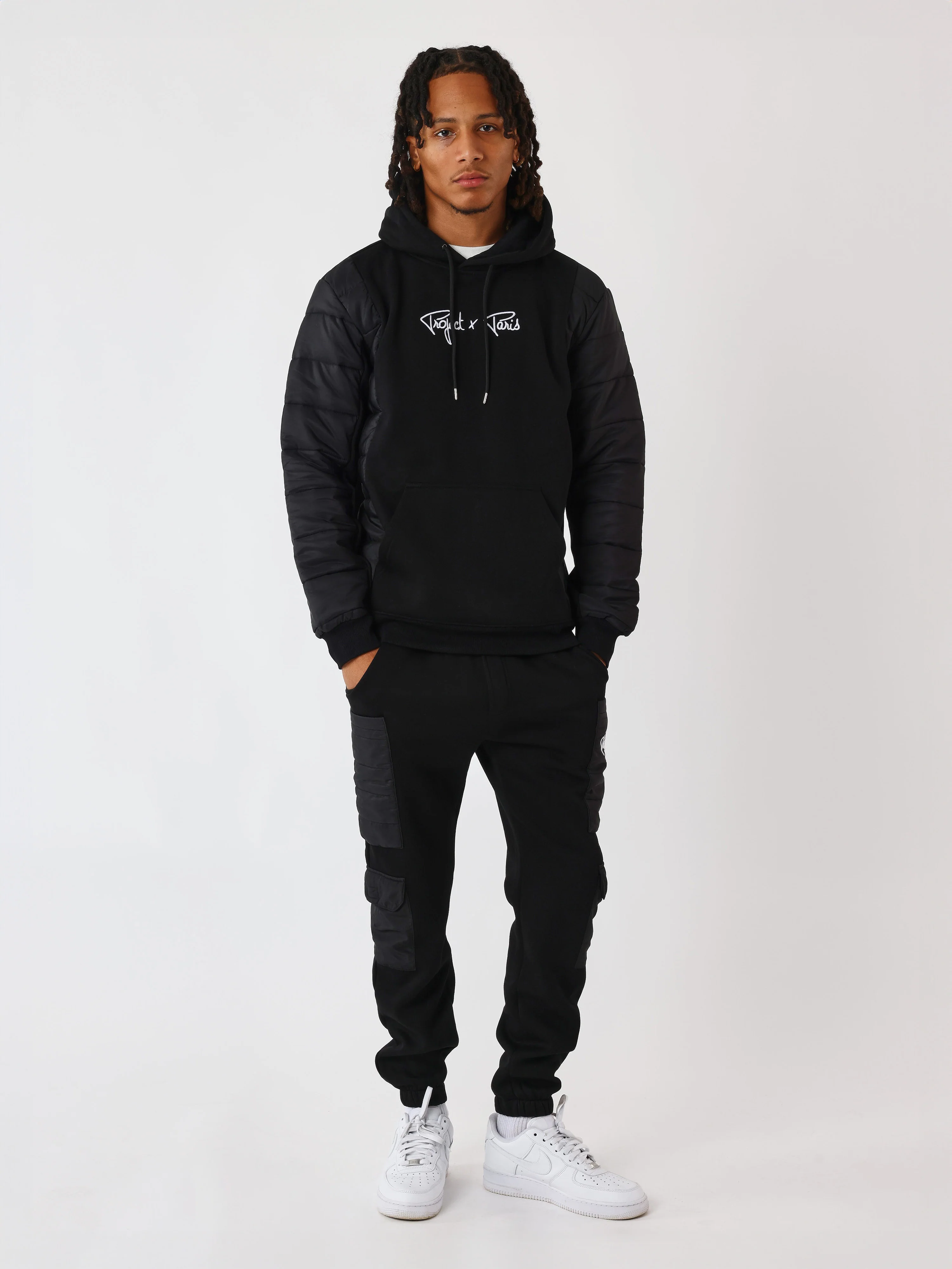 Sweat à Capuche avec empiècement bimatière - Image 3