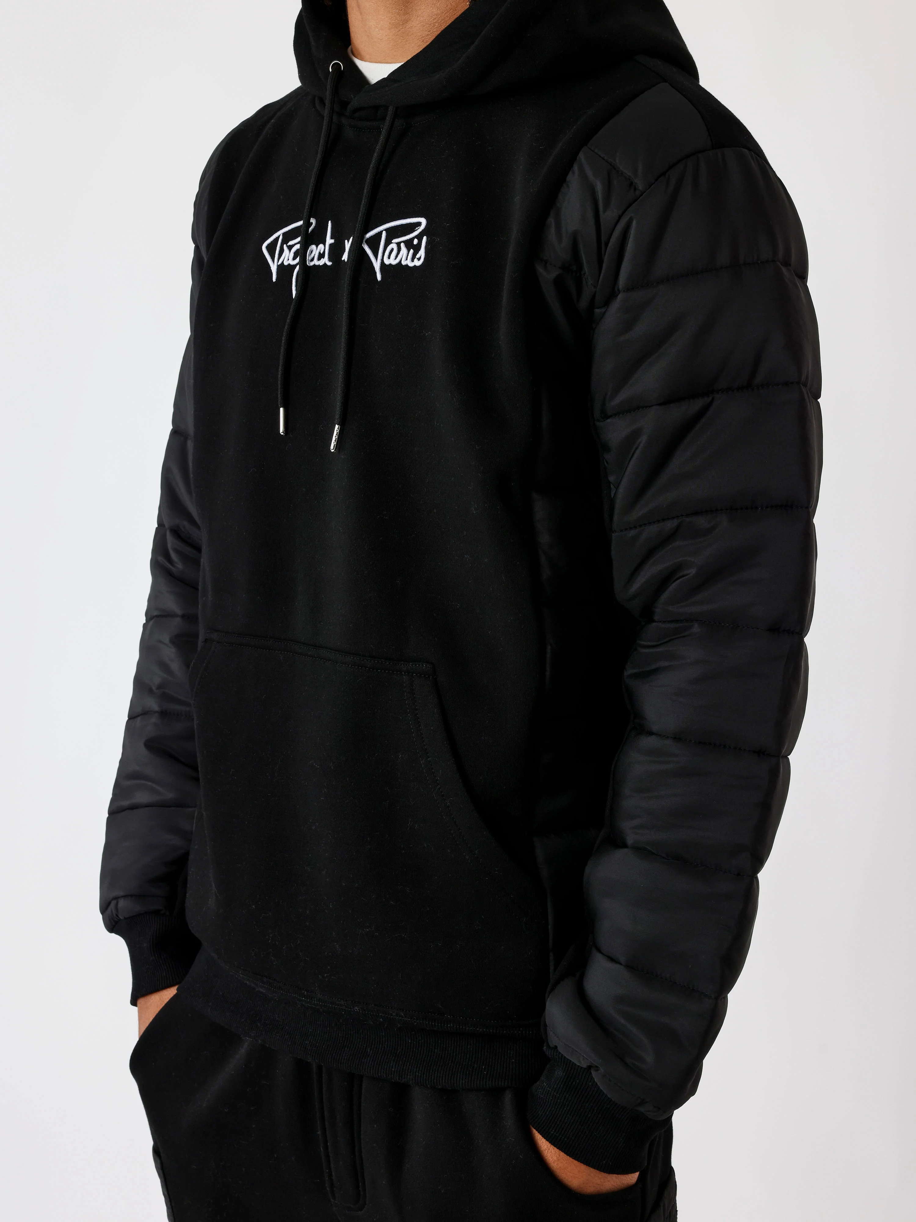 Sweat à Capuche avec empiècement bimatière - Image 4