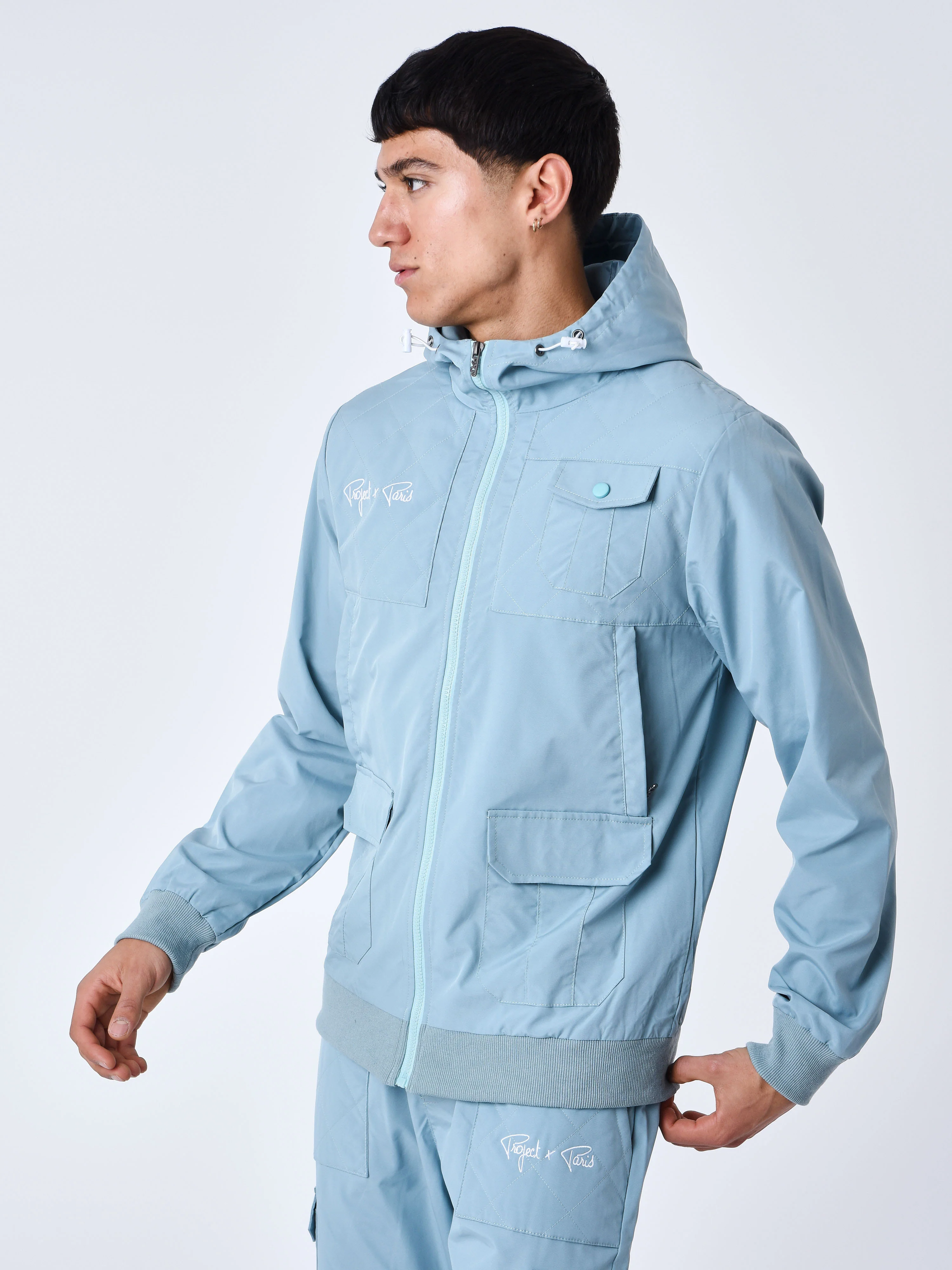 Veste à capuche avec empiècement - Image 4