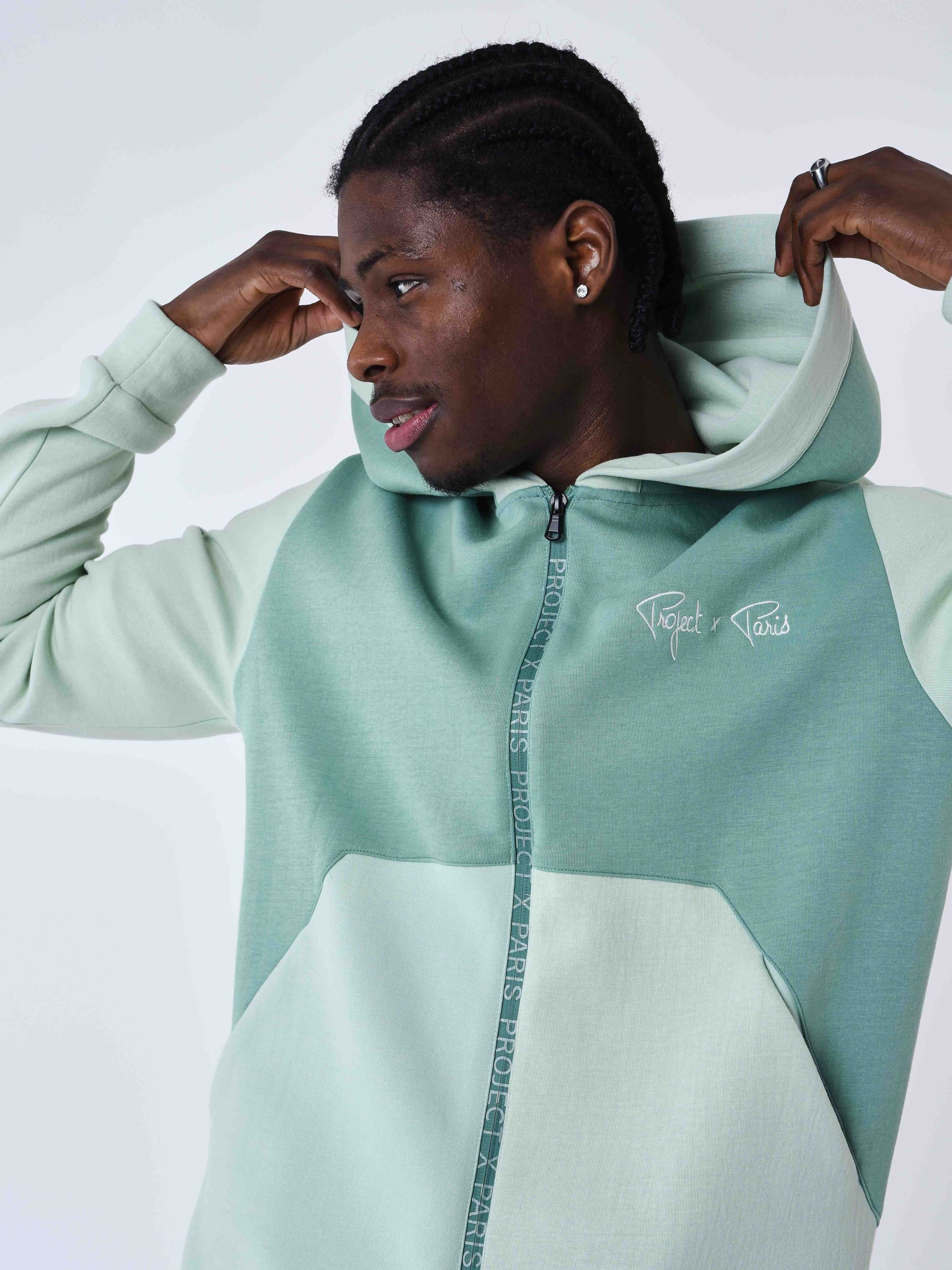 Sweat à Capuche zippé two tone - Image 2