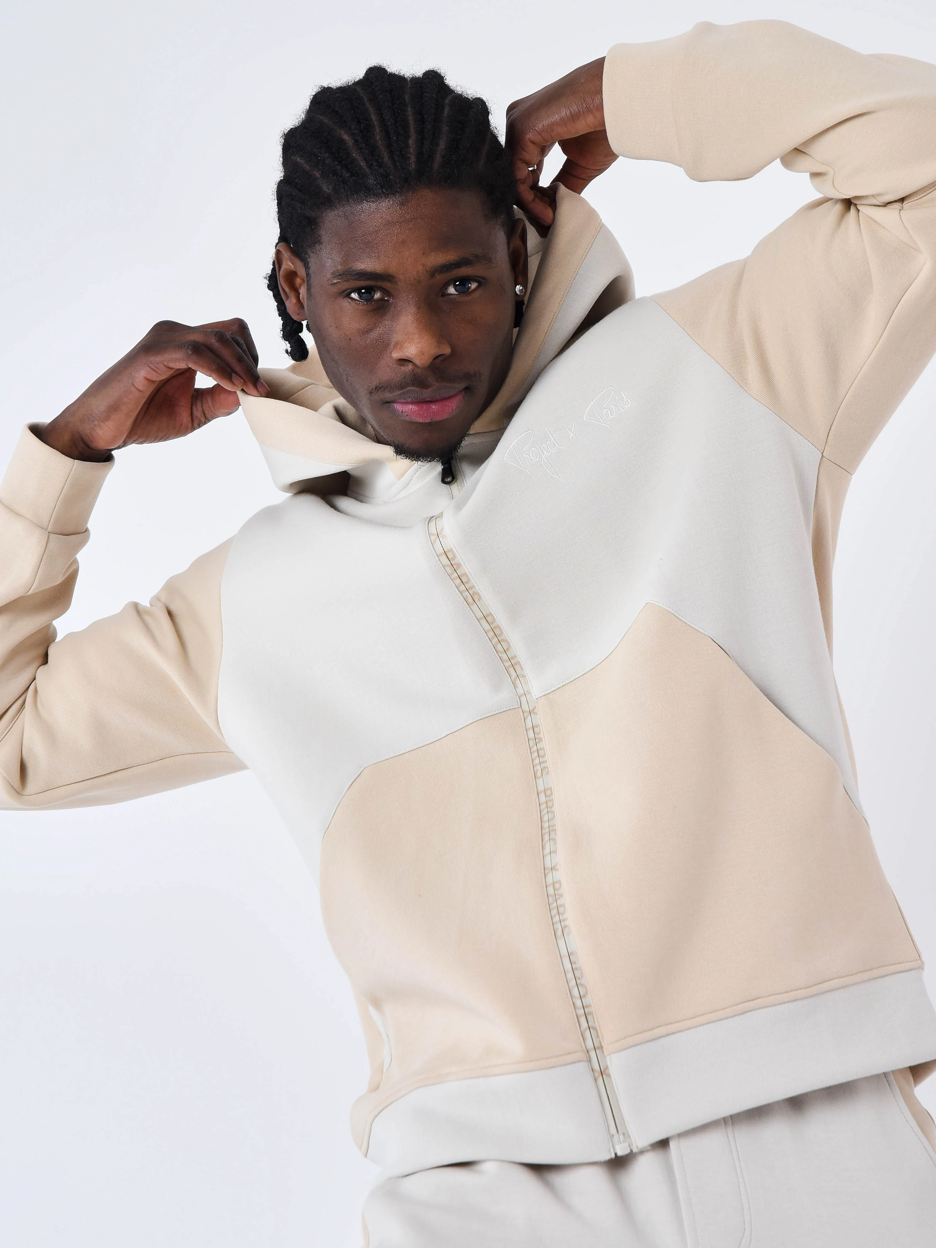 Sweat à Capuche zippé two tone - Image 6