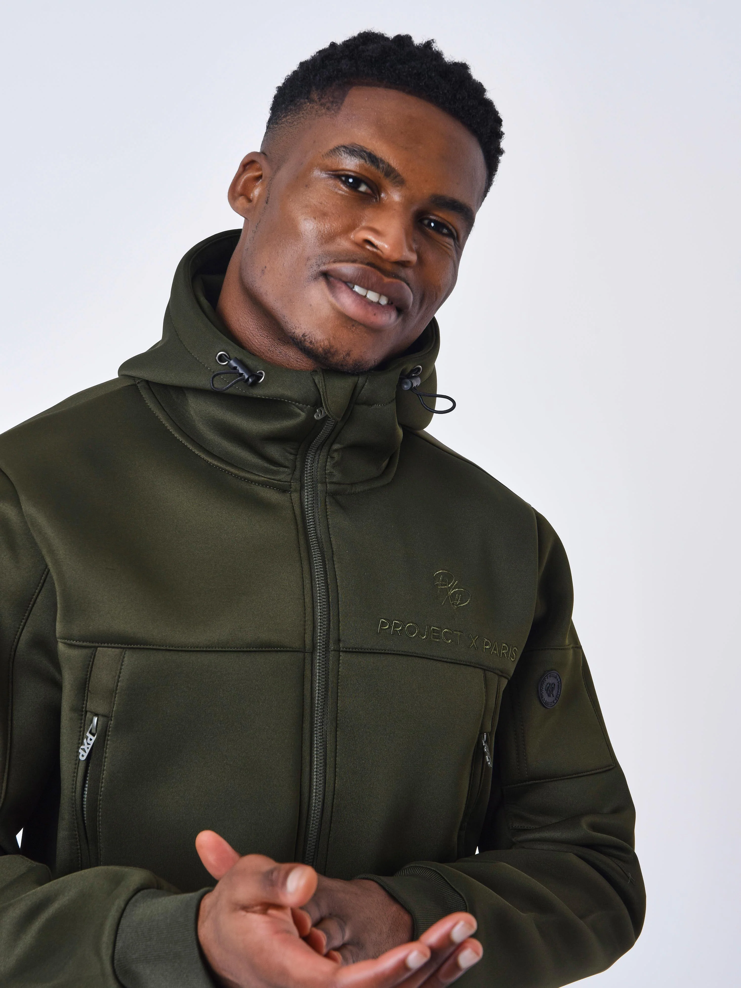 Veste à capuche techwear