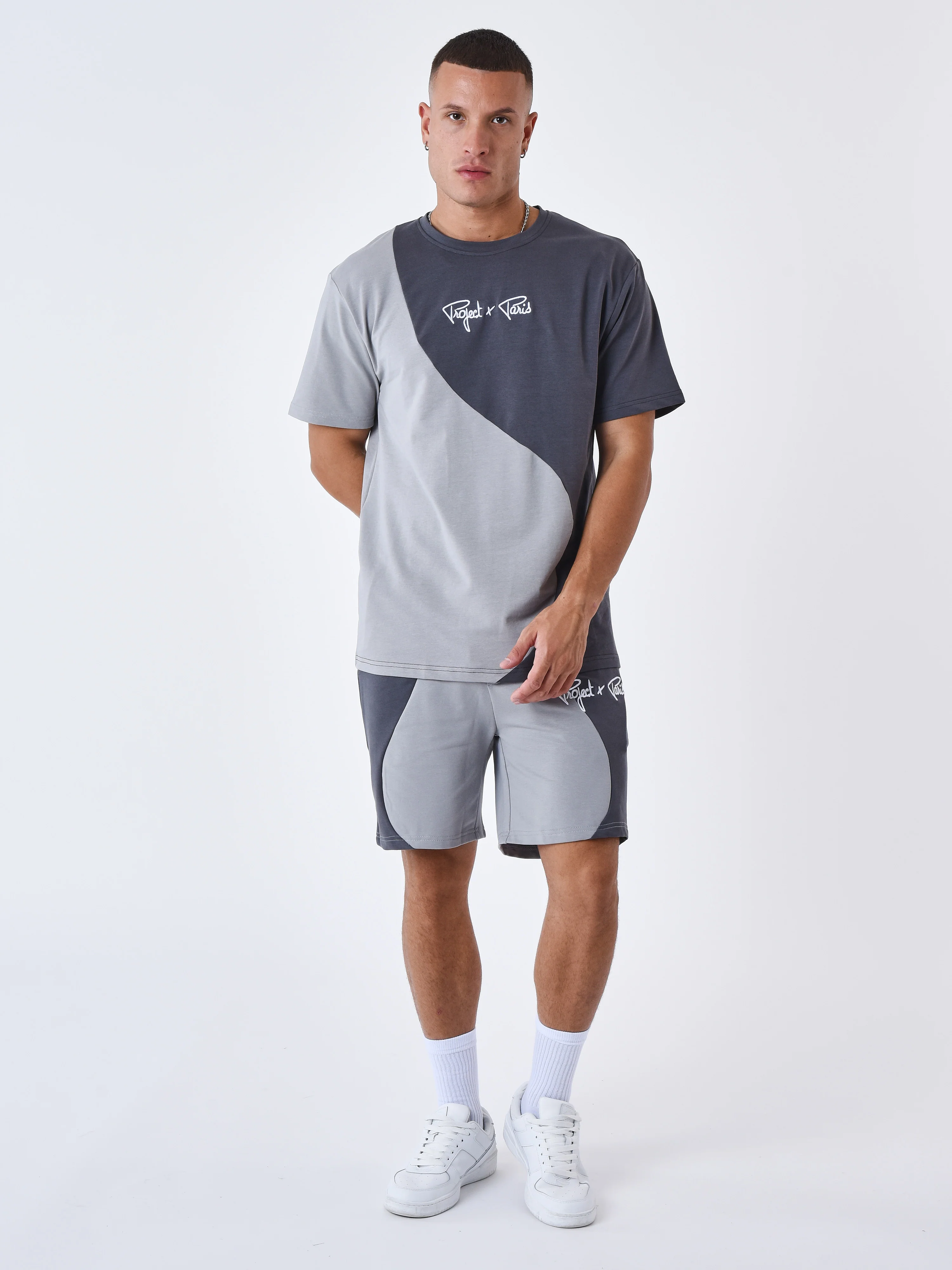 Short bicolore style vague - Image 3