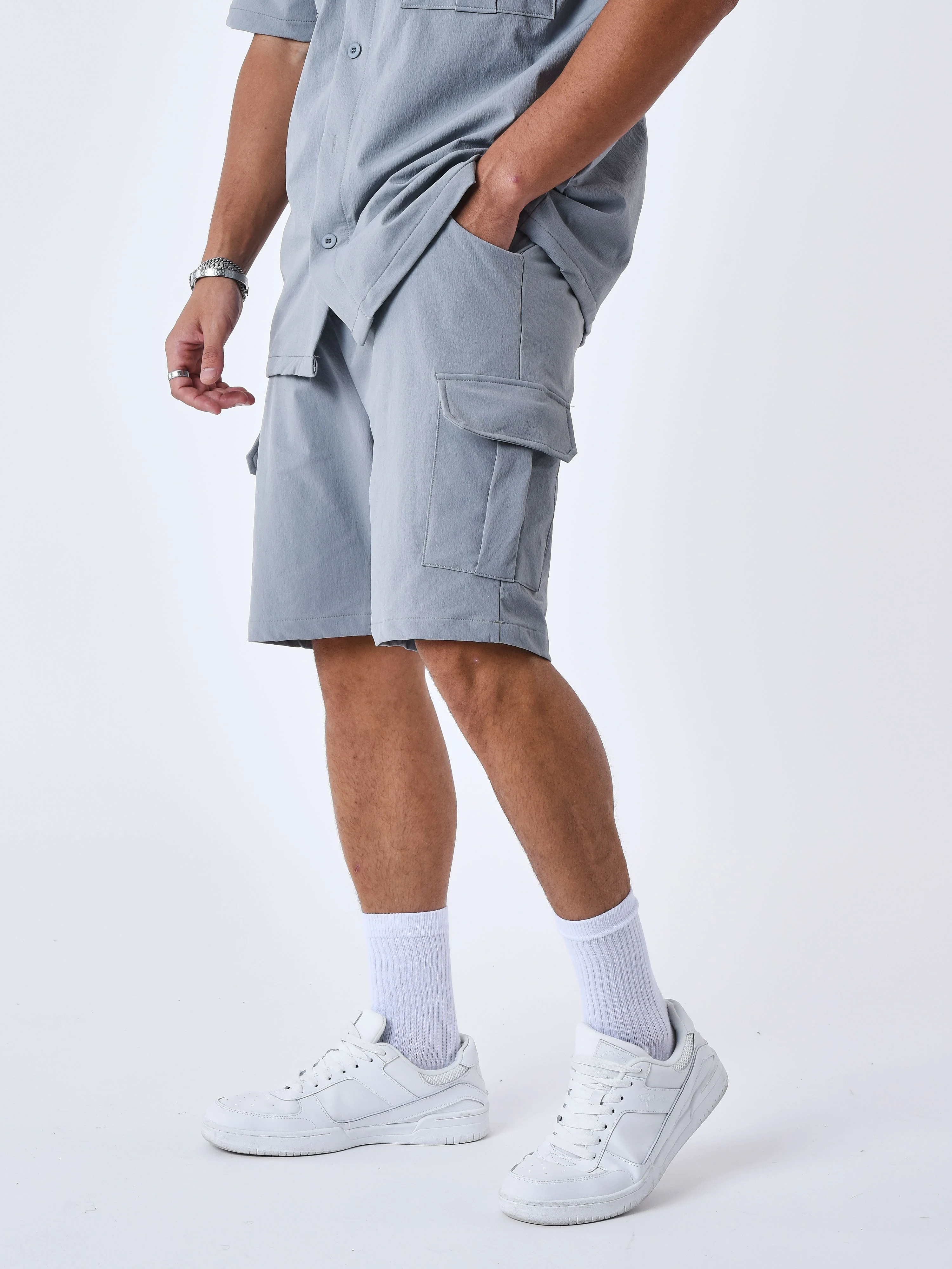 Short uni texturé - Image 4