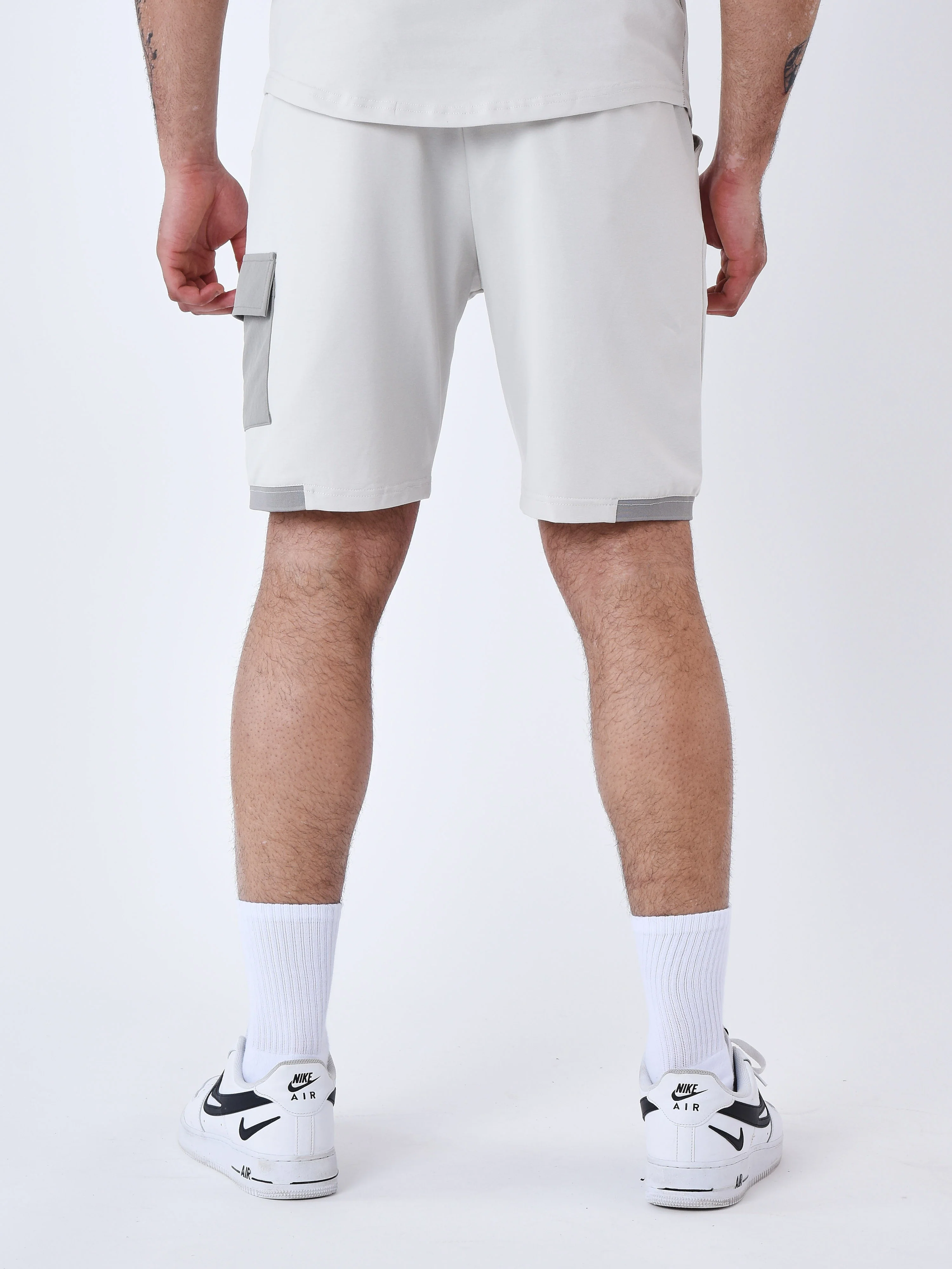 Short avec bande contrastée logotée - Image 4