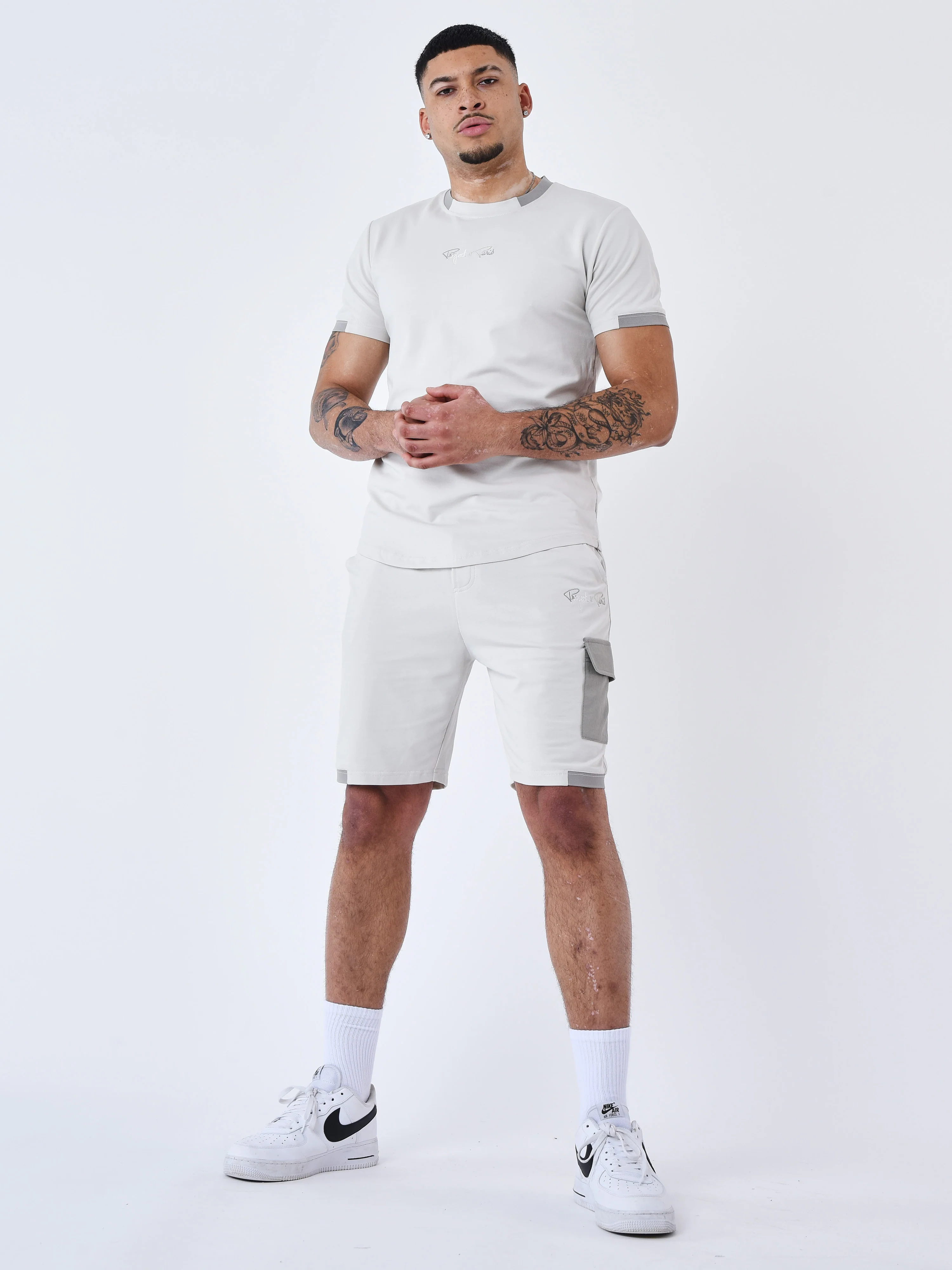 Short avec bande contrastée logotée - Image 6