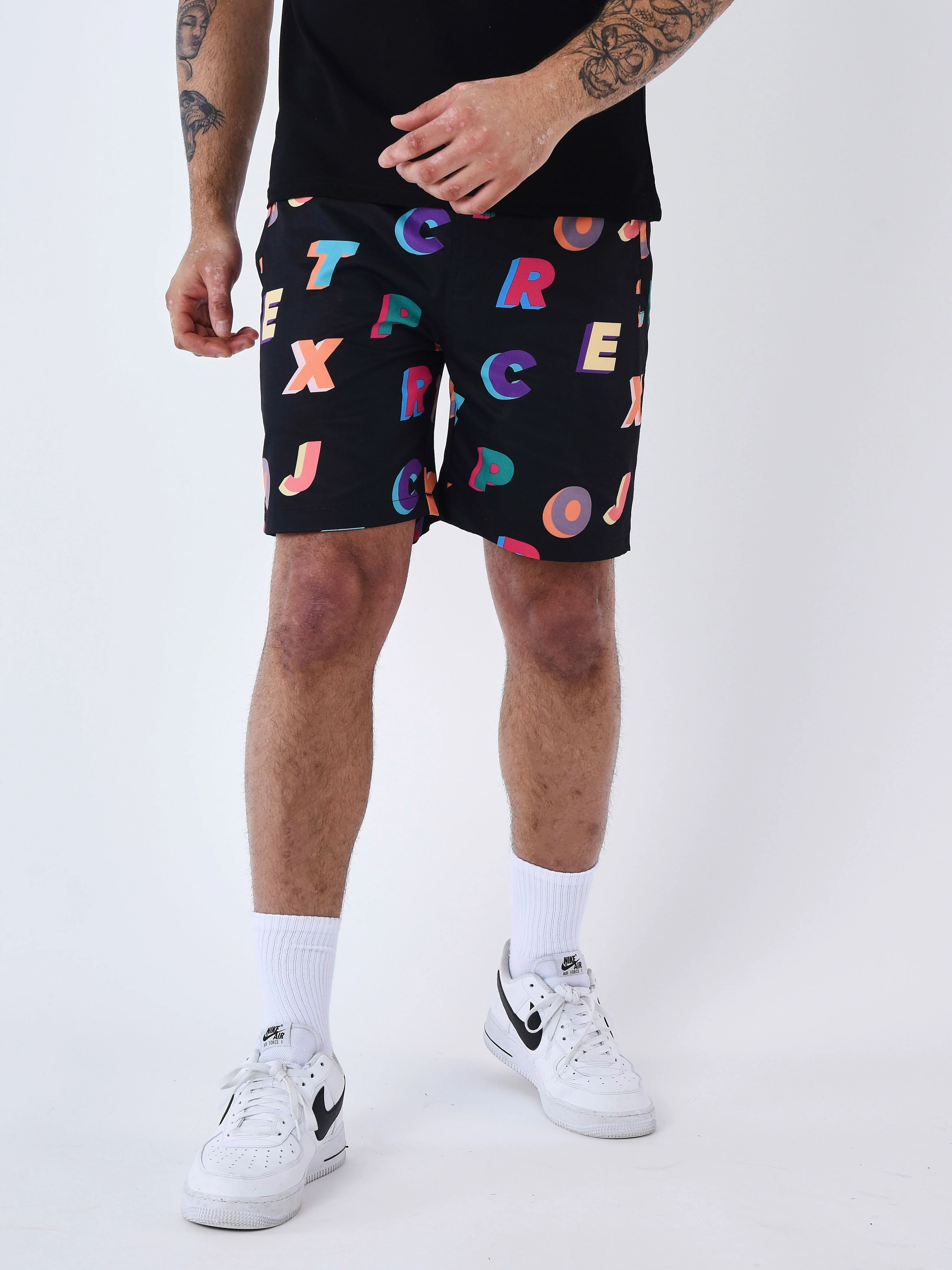 Short de bain Imprimé logo multicolores - Image 3