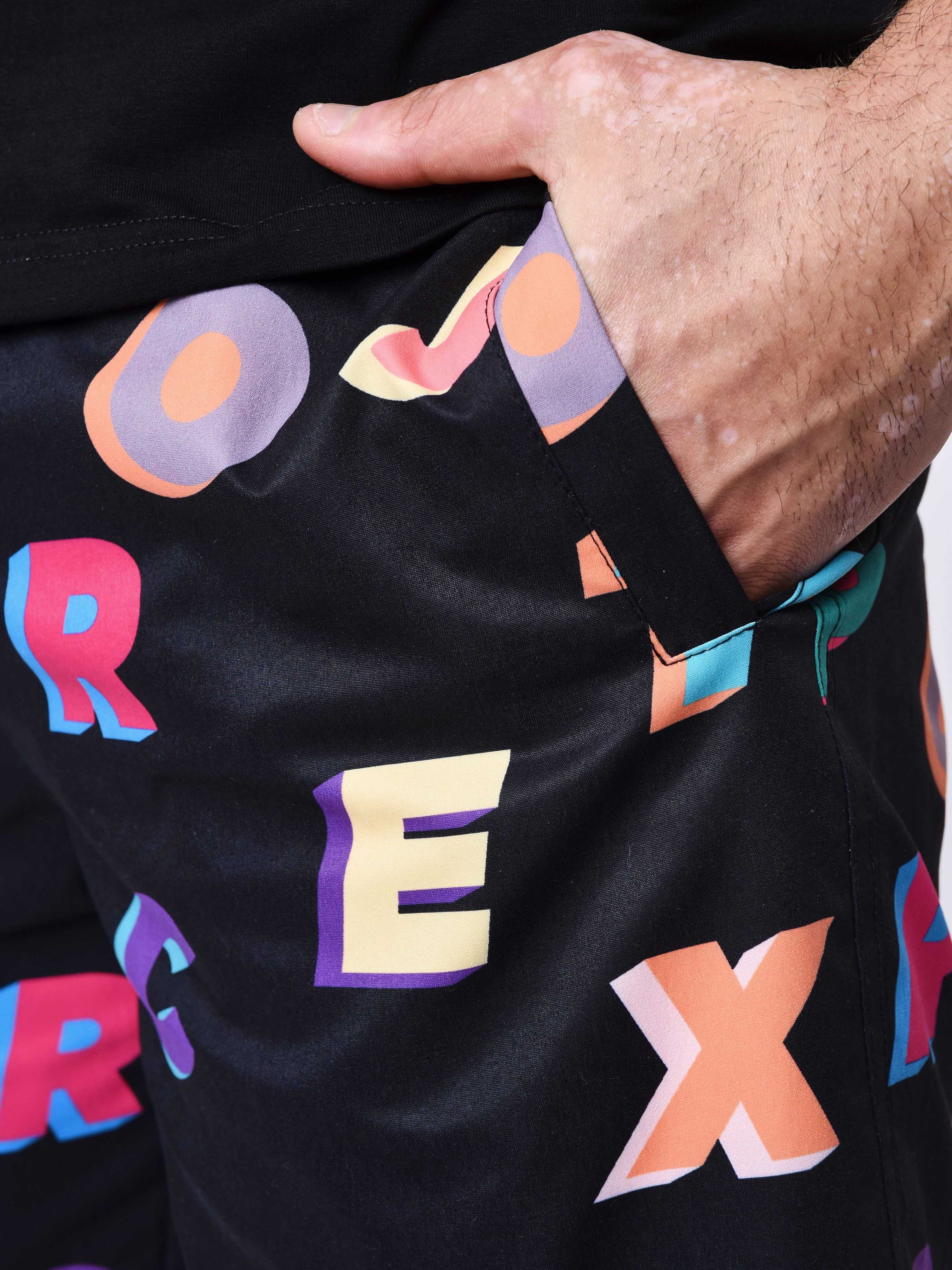 Short de bain Imprimé logo multicolores - Image 7