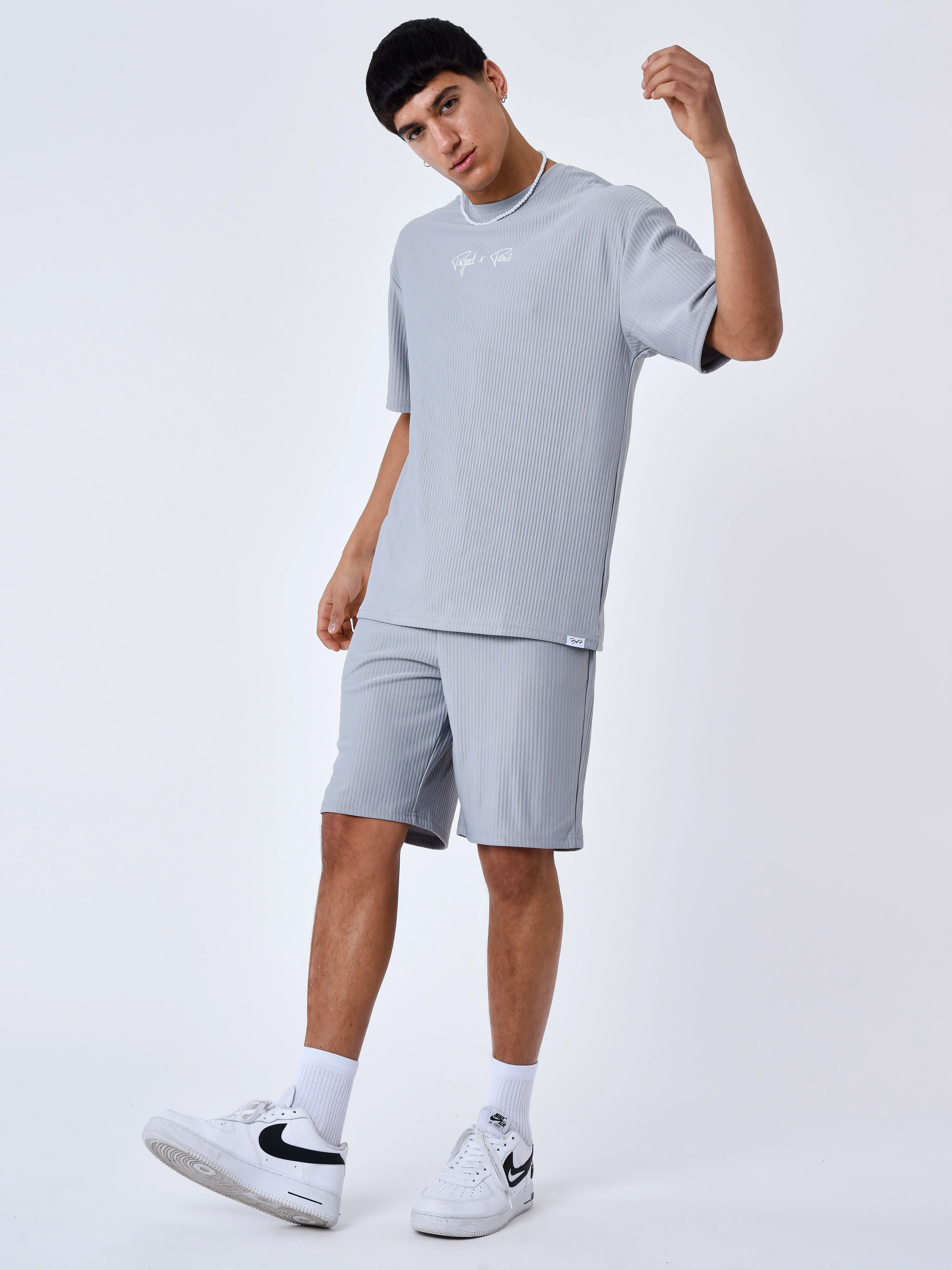 Short uni texturé