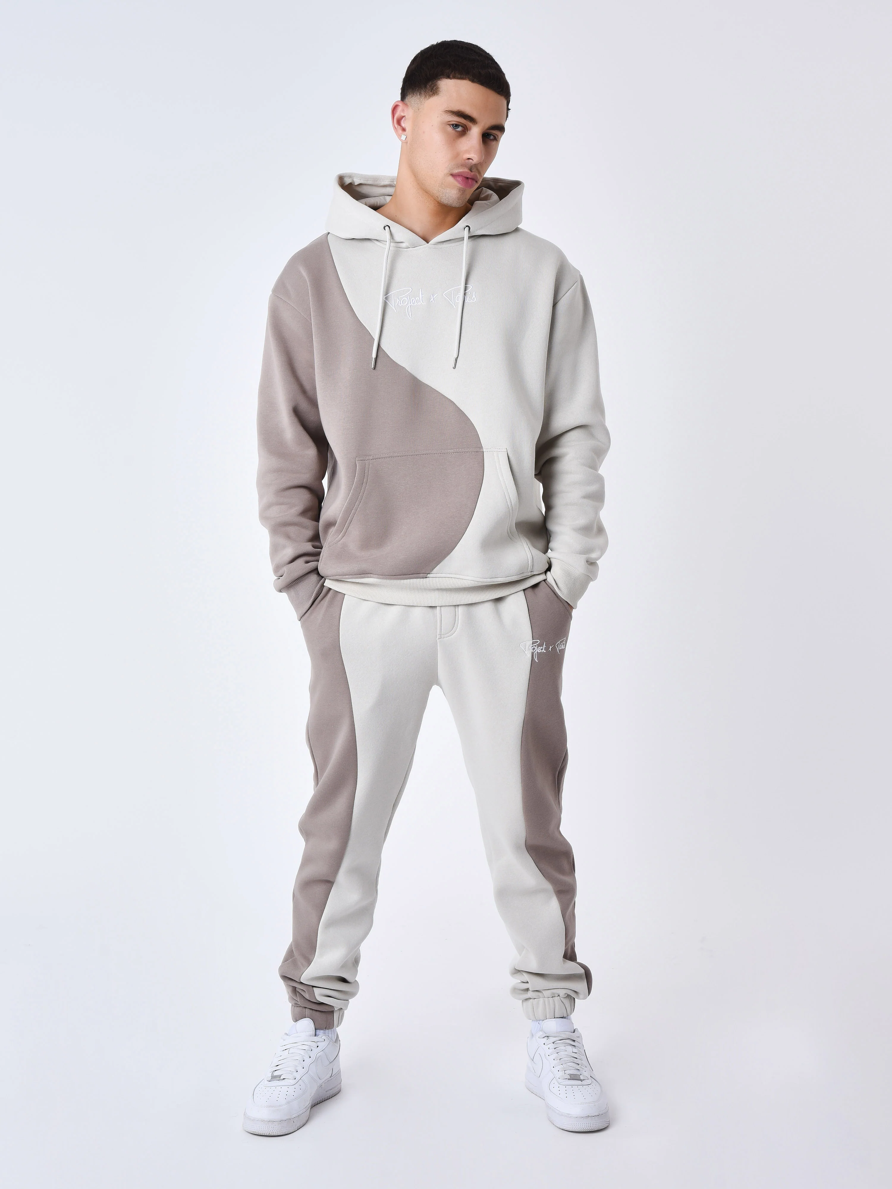 Bas de jogging bicolore style vague - Image 3