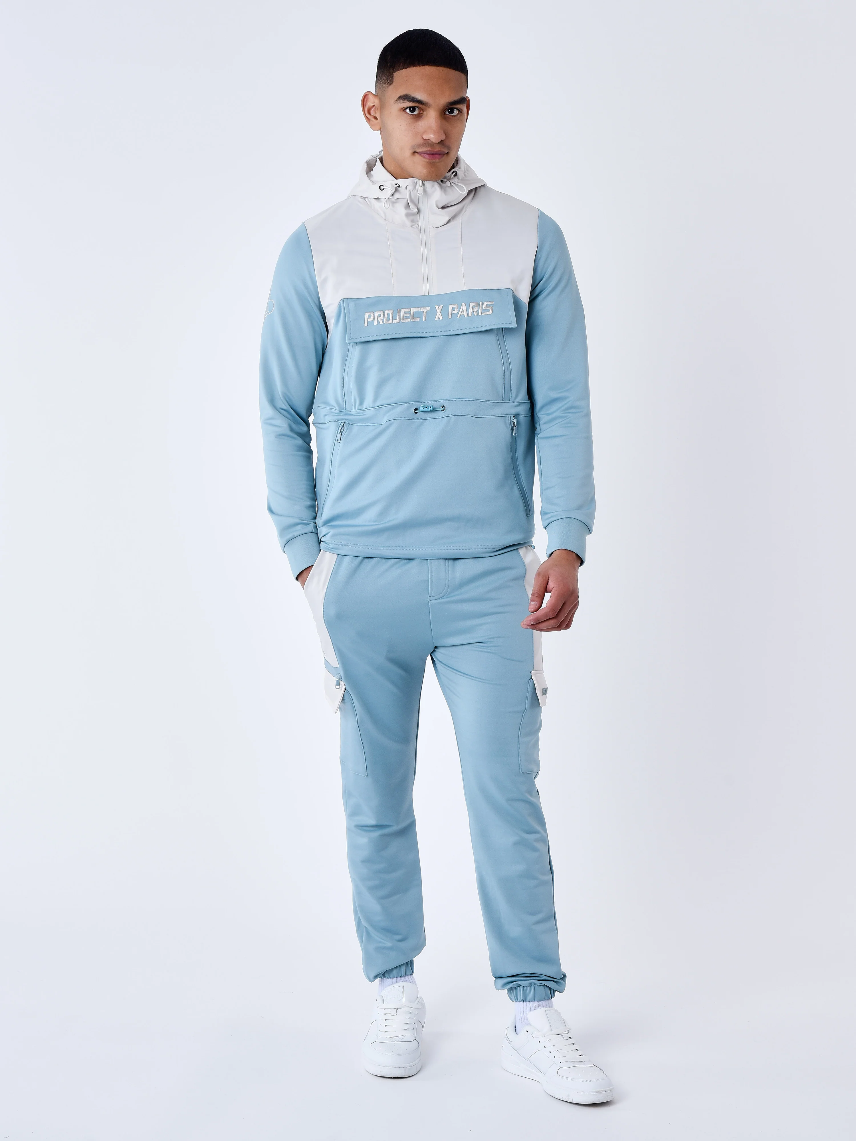 Bas de jogging style cargo bicolore - Image 3