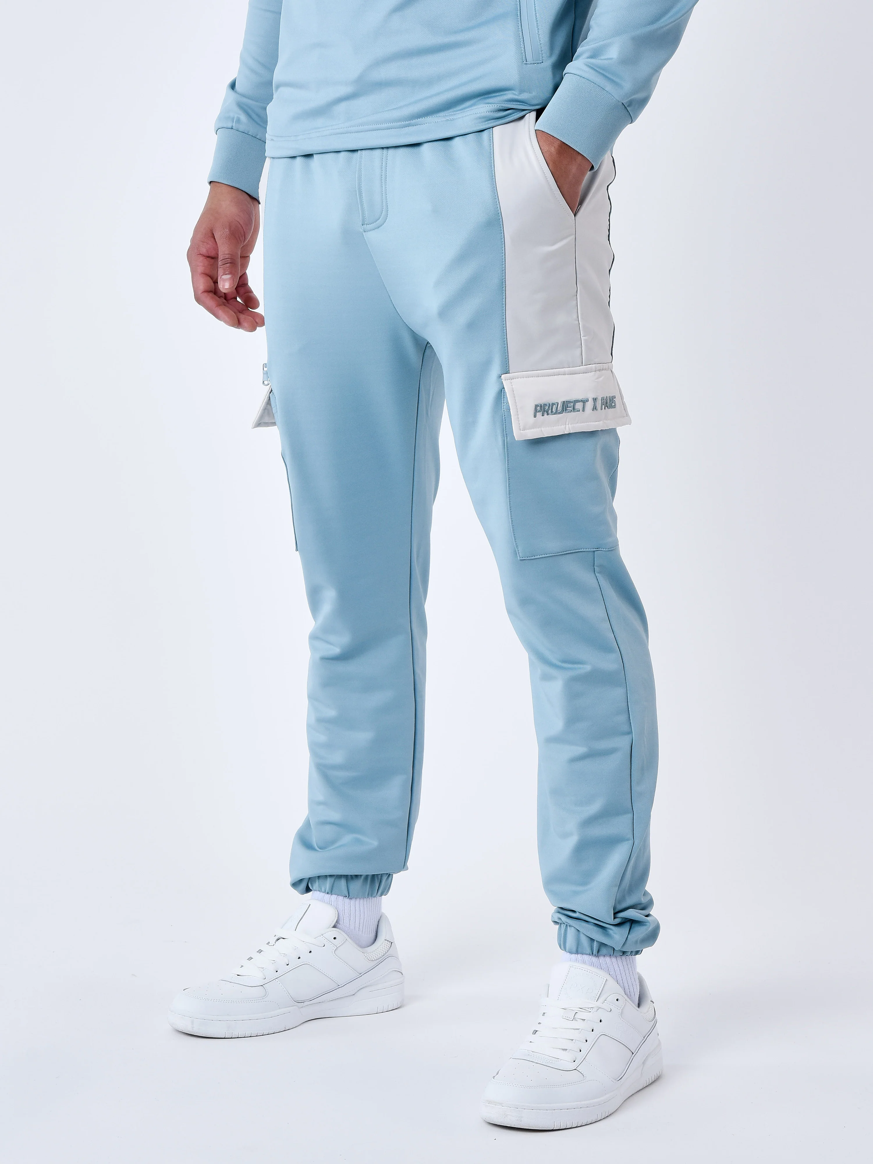 Bas de jogging style cargo bicolore - Image 4
