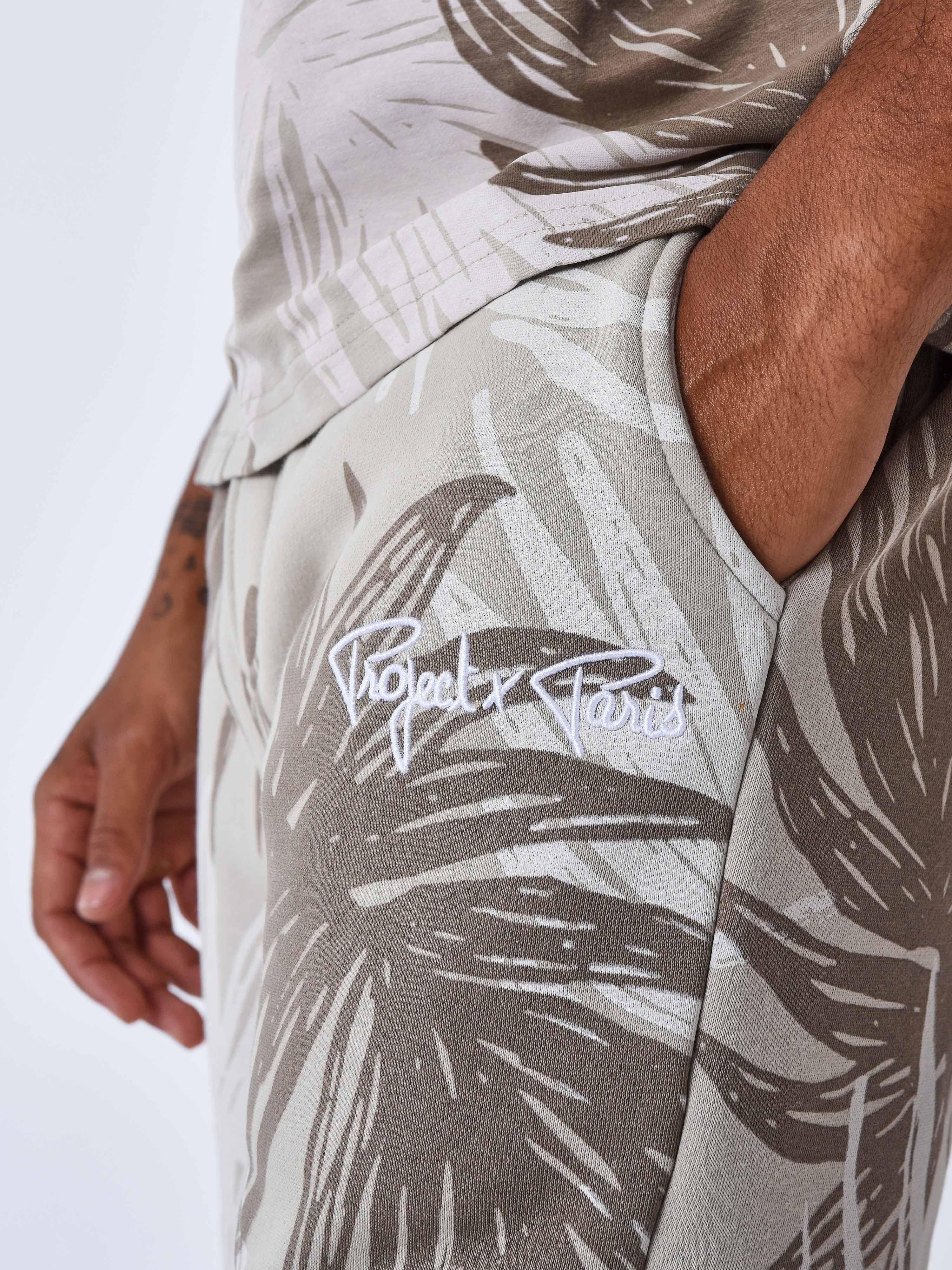 Bas de jogging motif all over feuilles de palmier - Image 5