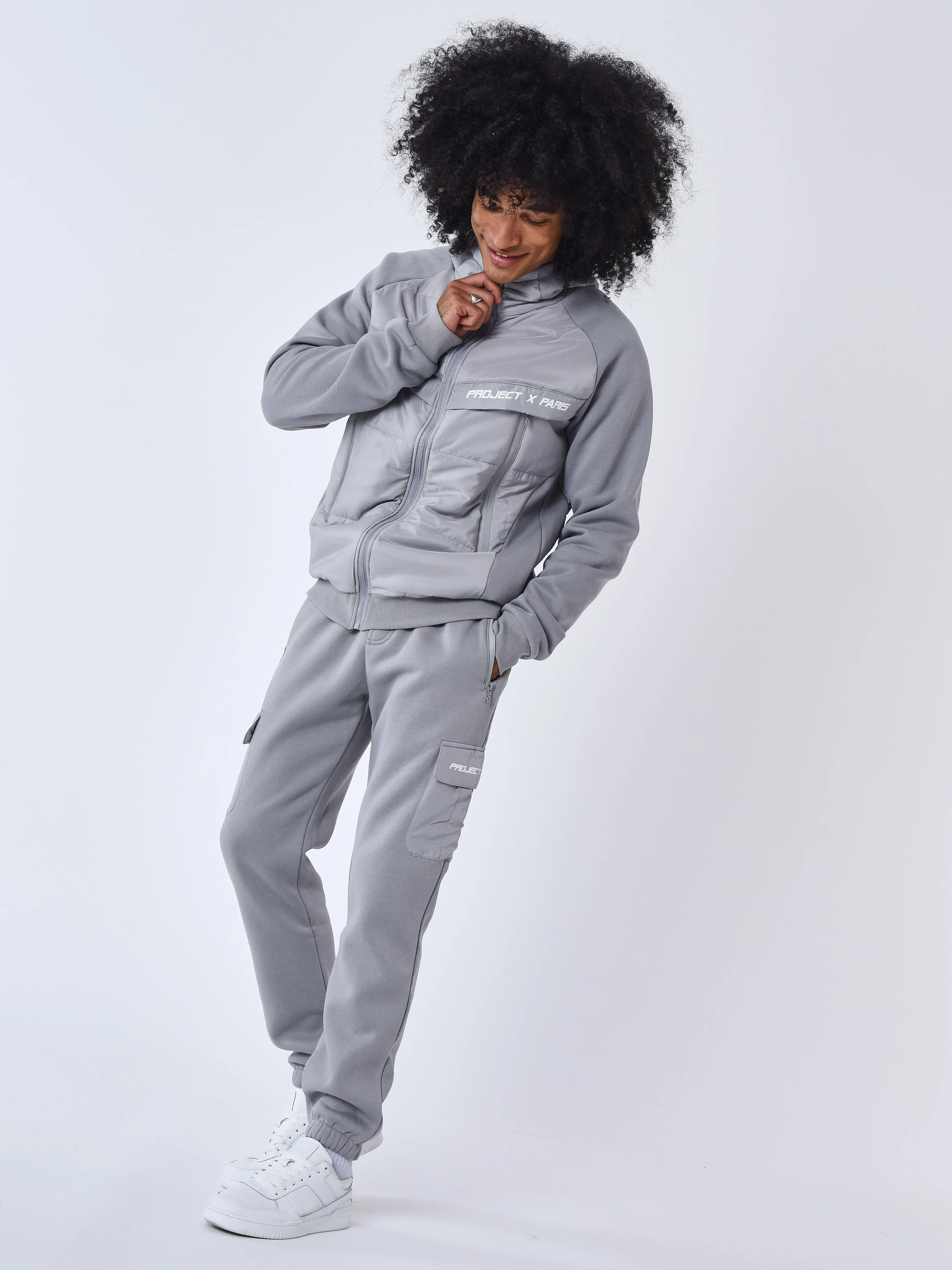 Bas de jogging avec empiècement bimatière - Image 6