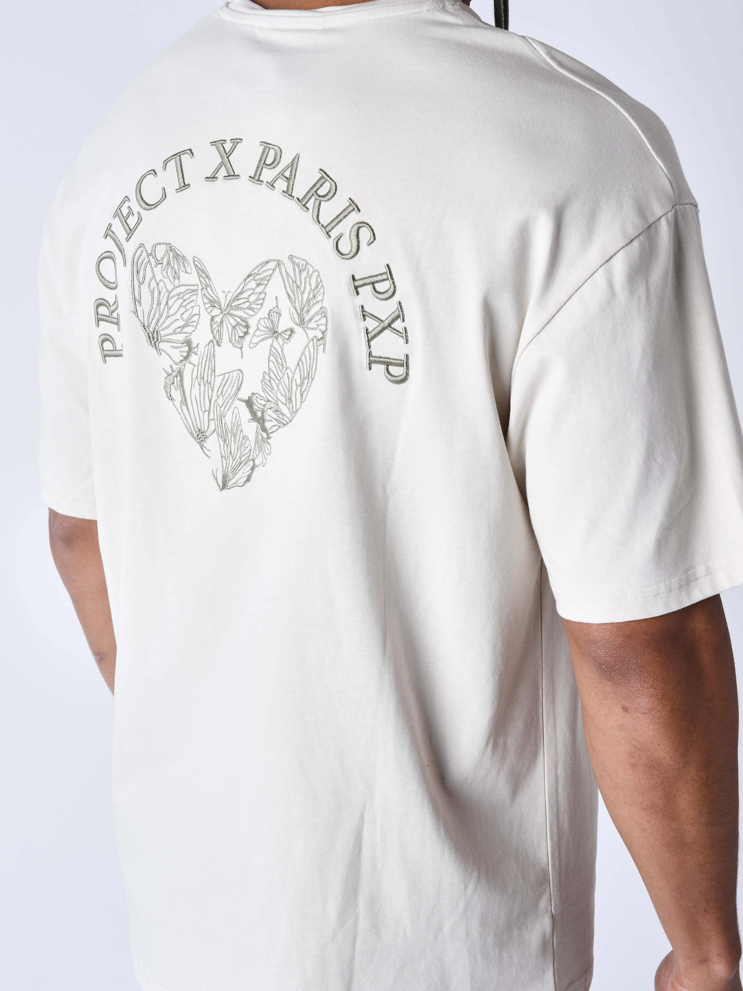 T-shirt coeur papillon brodé - Image 6