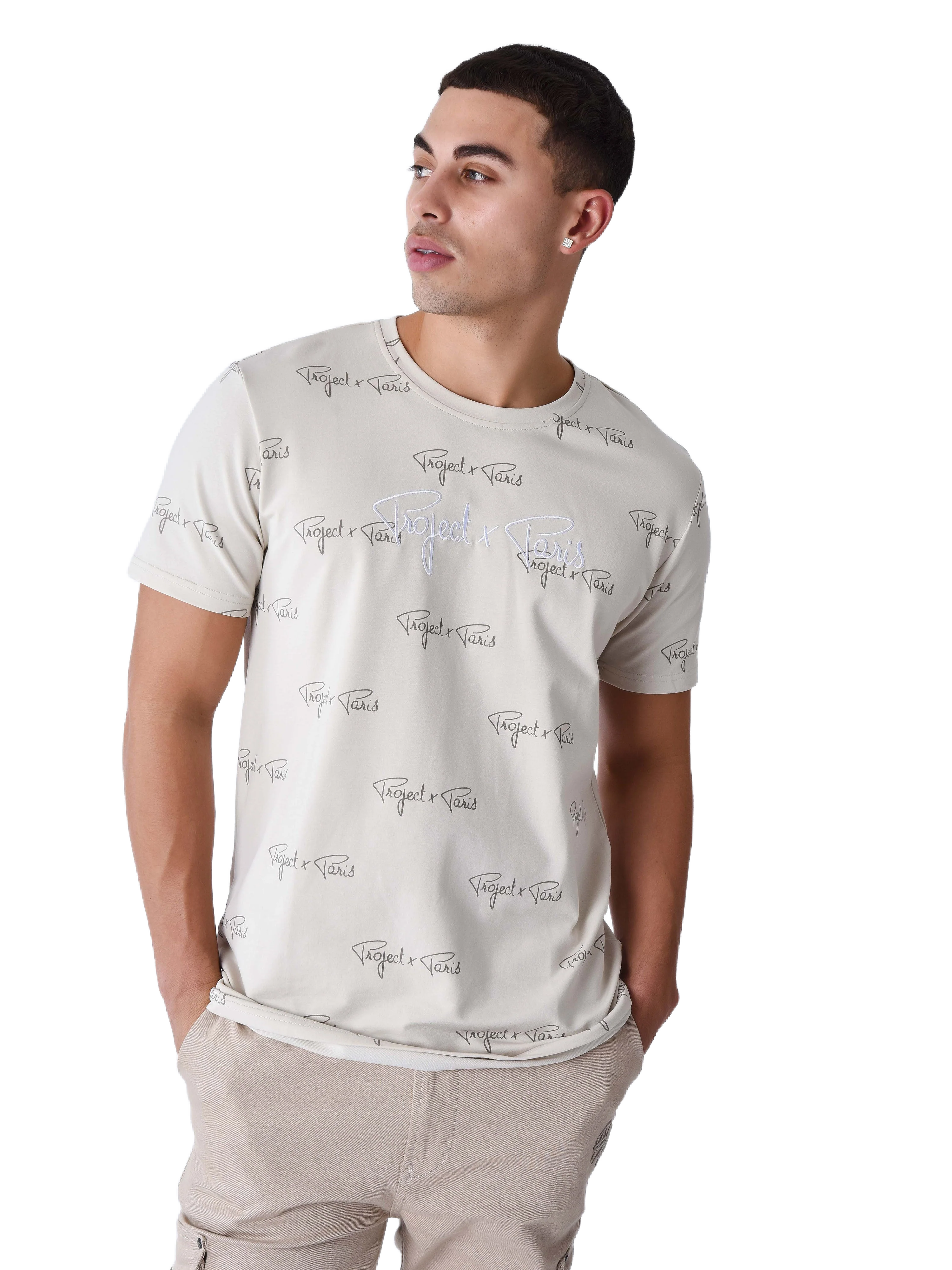 T-shirt imprimé signature all over