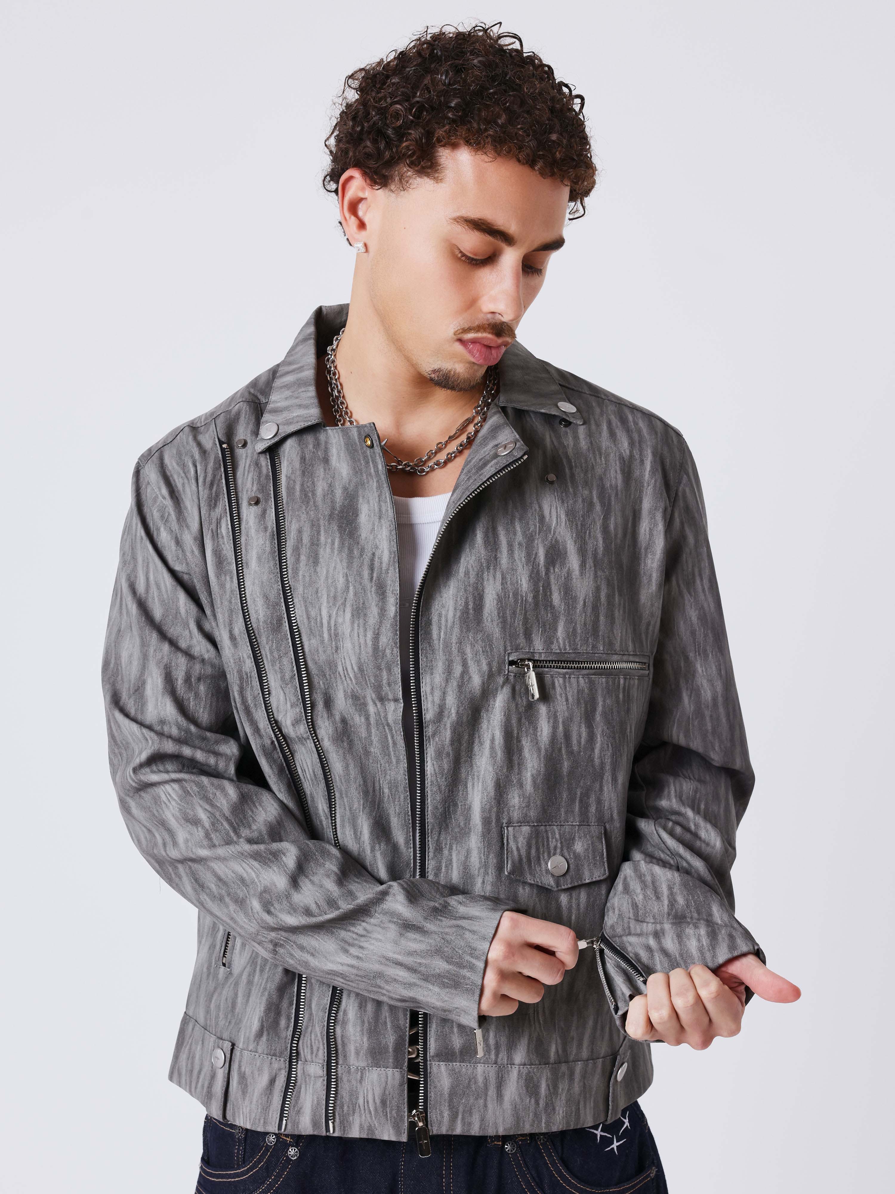 Blouson biker urbain