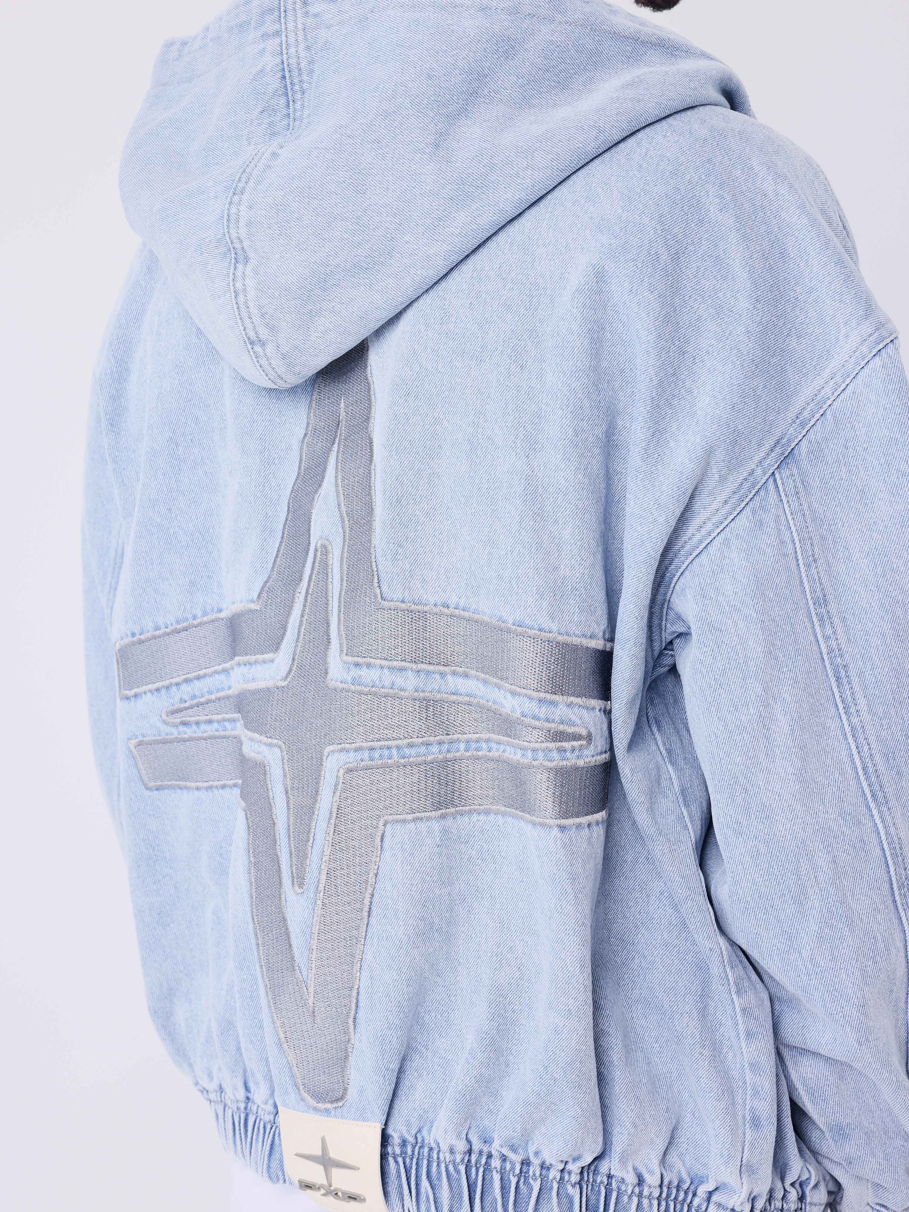 Veste à capuche en denim - Image 5