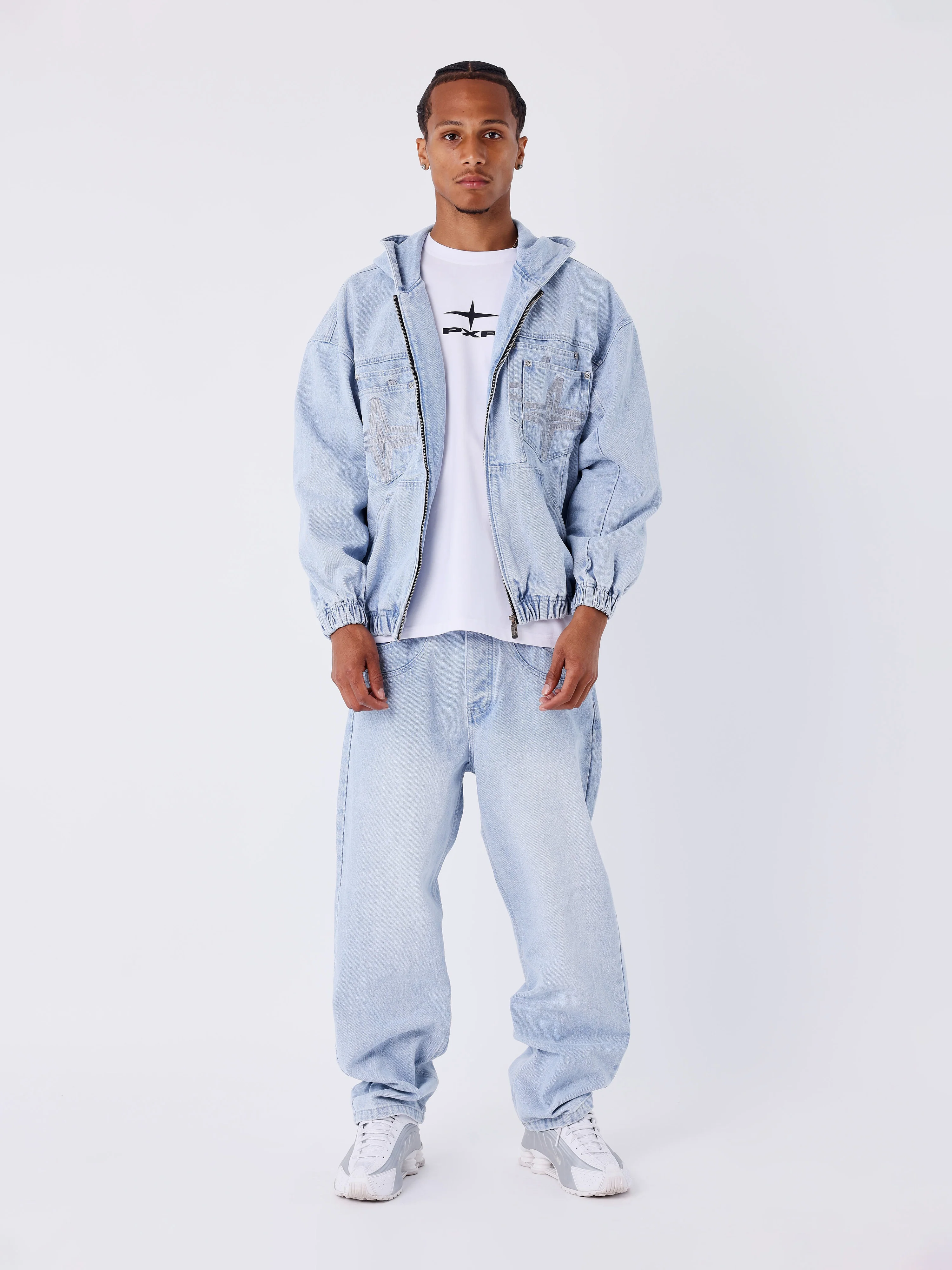 Veste à capuche en denim - Image 6