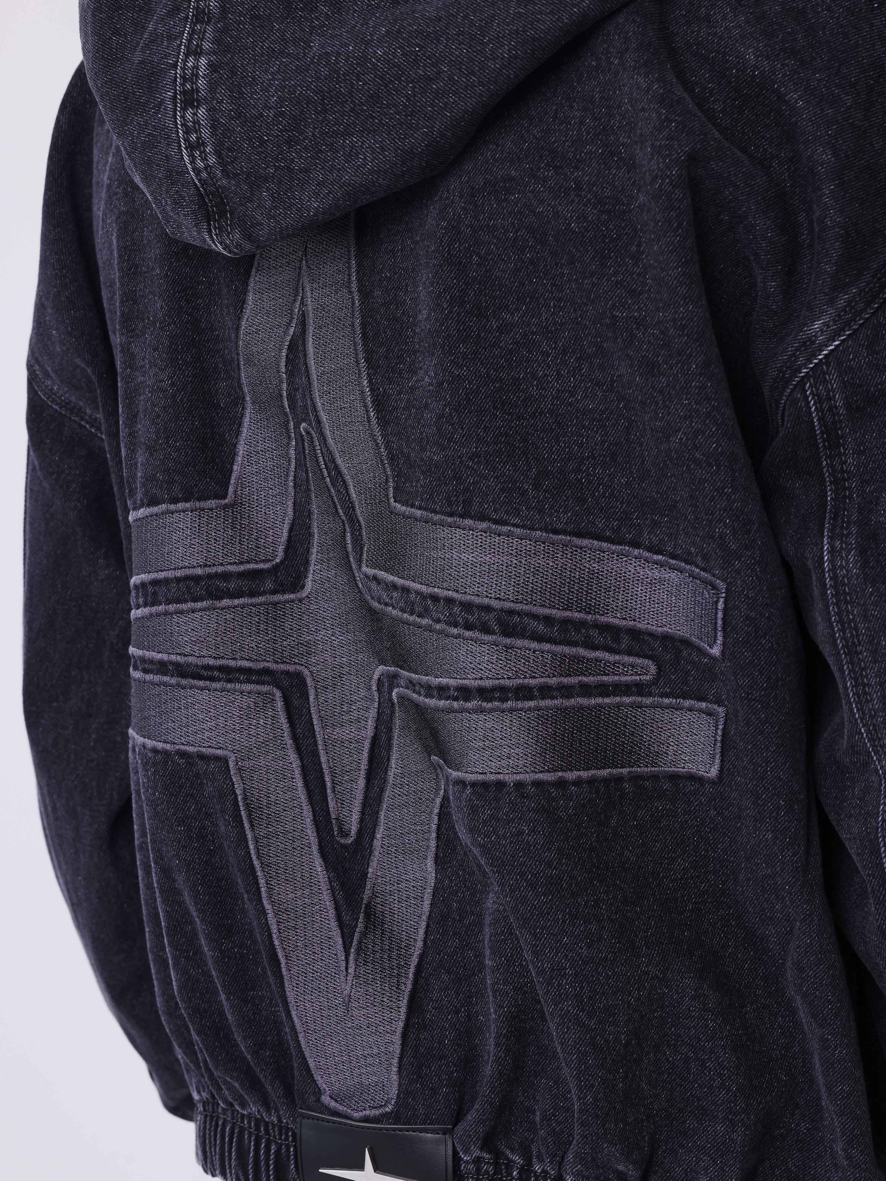 Veste Ă capuche en denim - Image 6