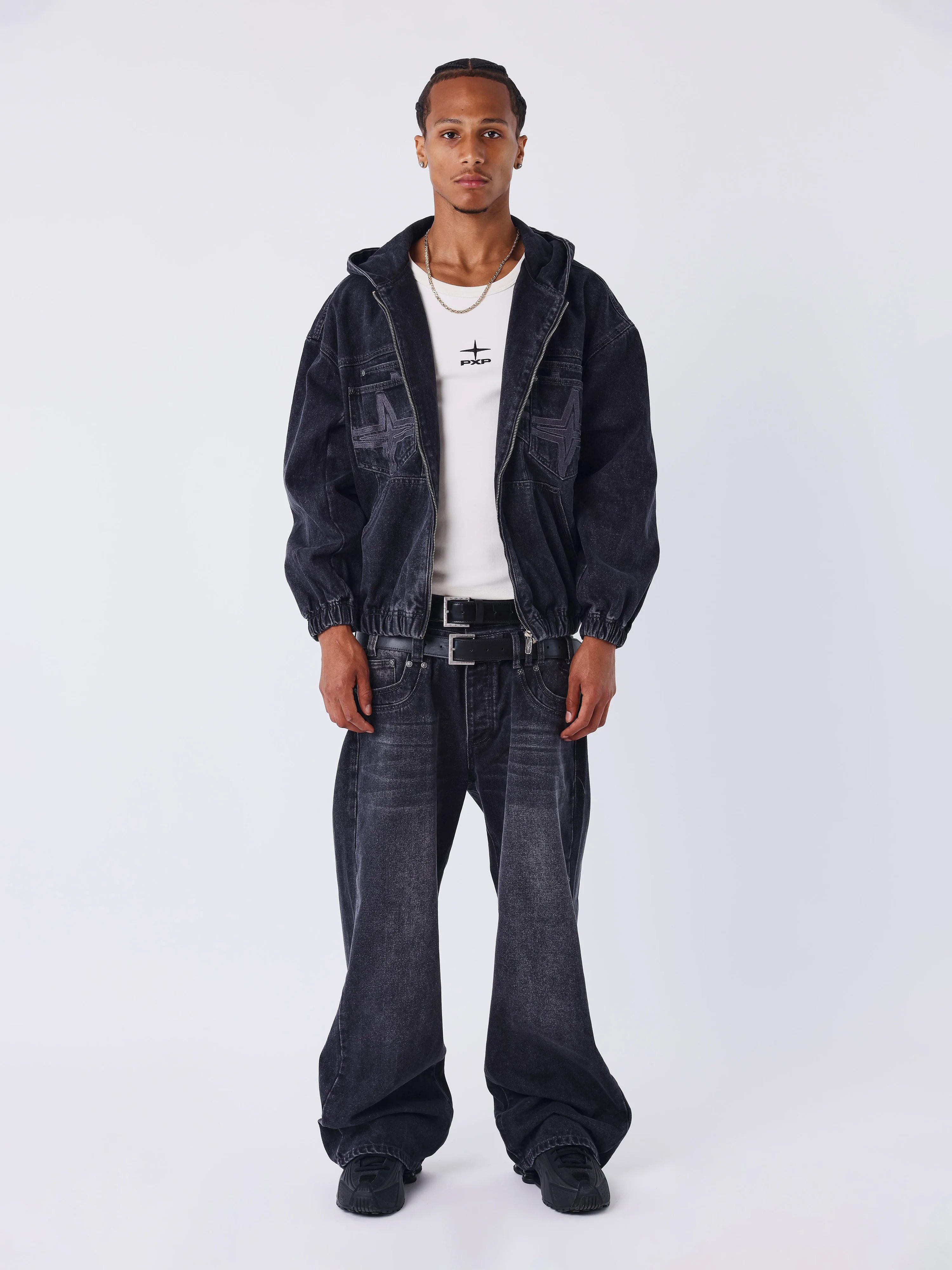 Veste Ă capuche en denim - Image 7