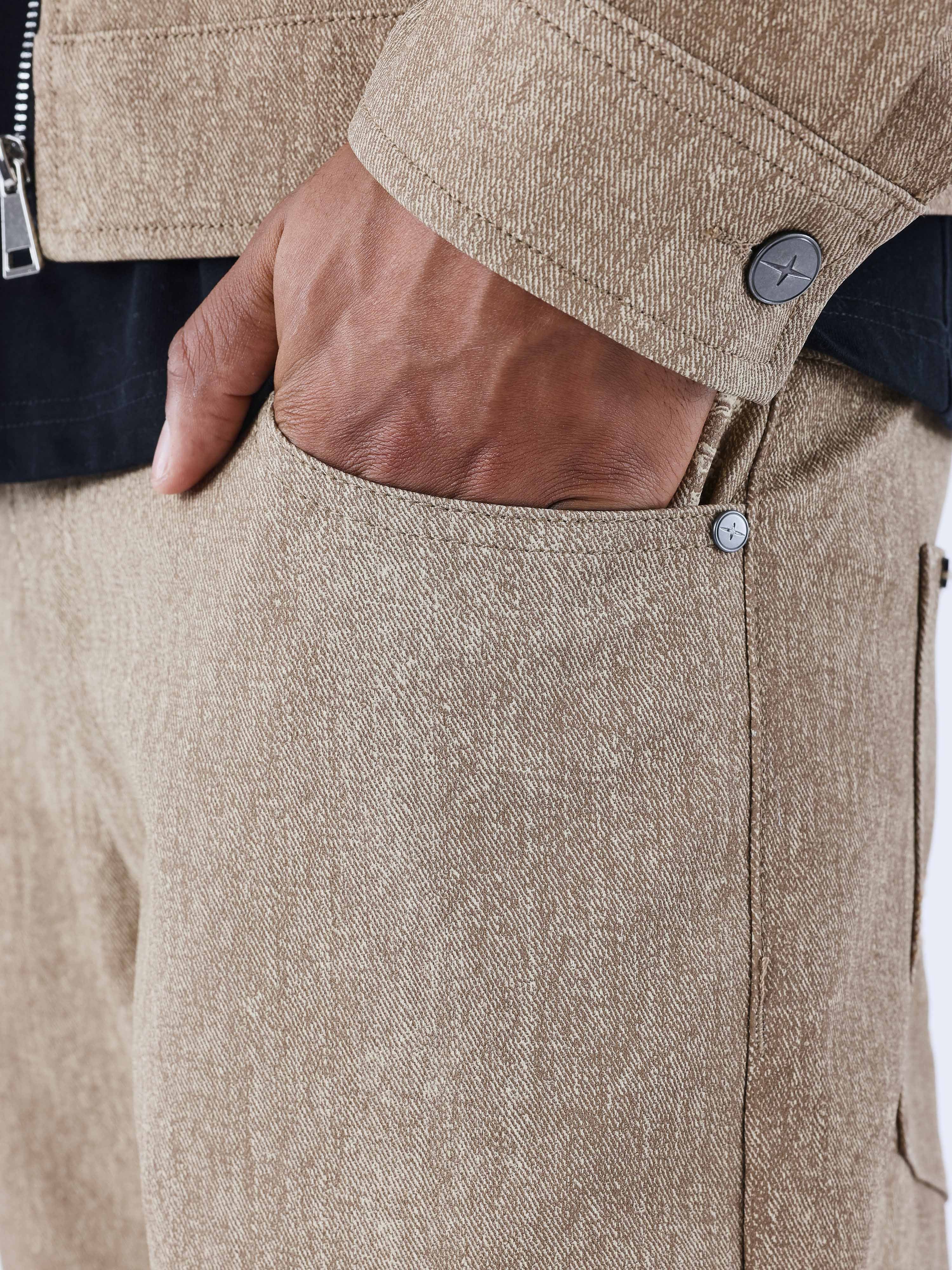 Pantalon en similicuir effet denim - Image 5