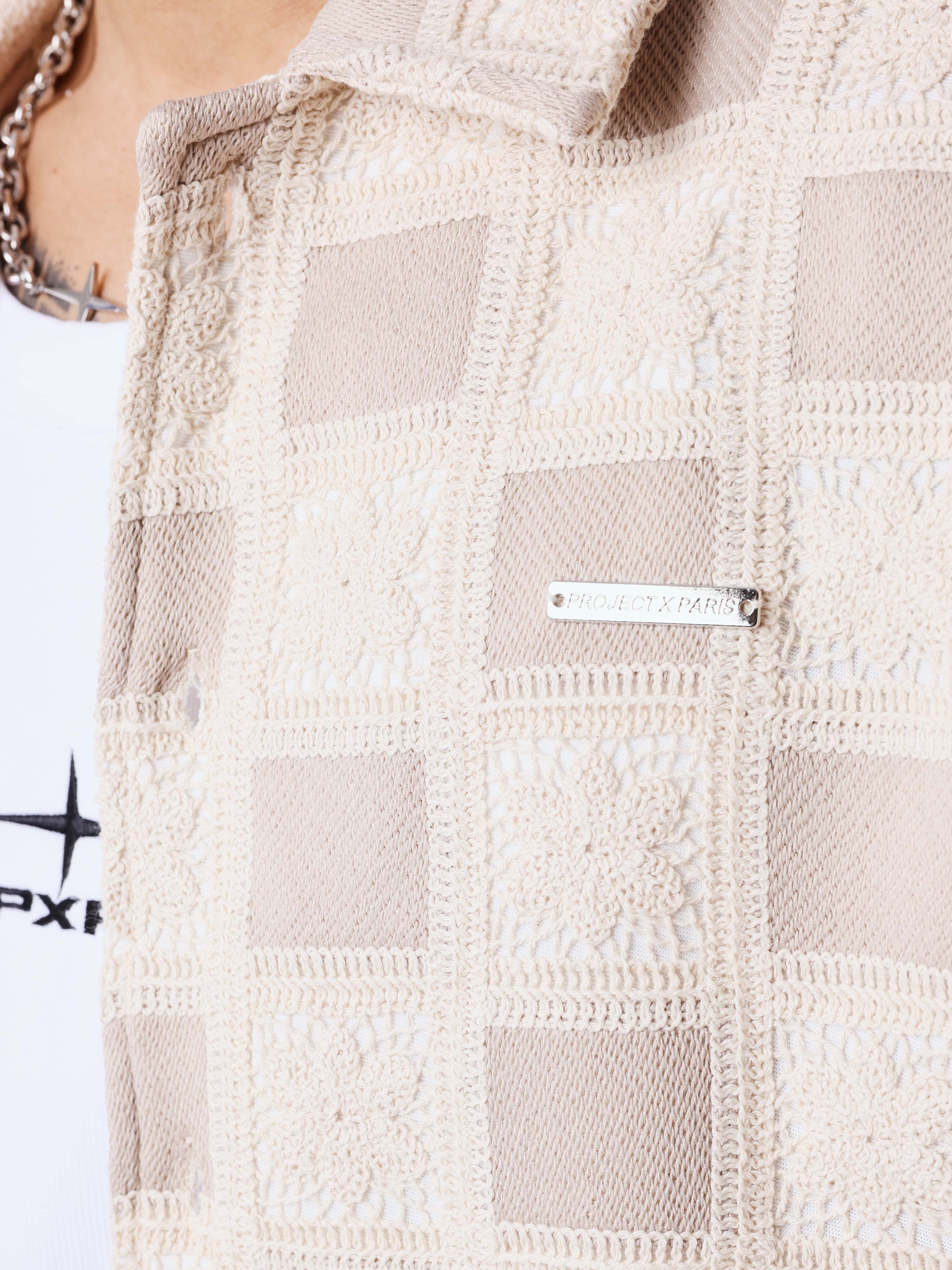 Chemise texturée à motif carreaux - Image 4