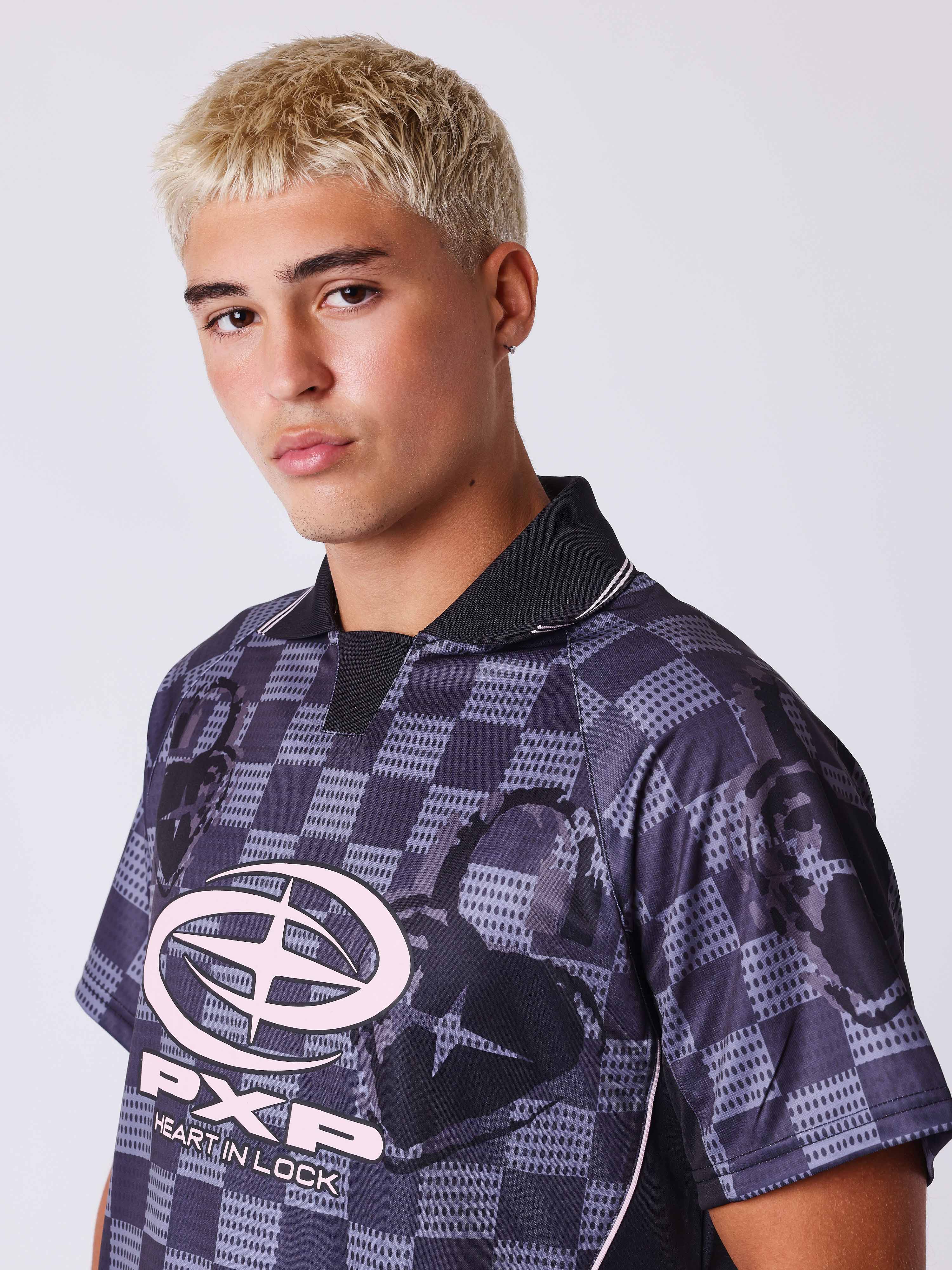 Maillot manches courtes à col polo Love story - Image 3
