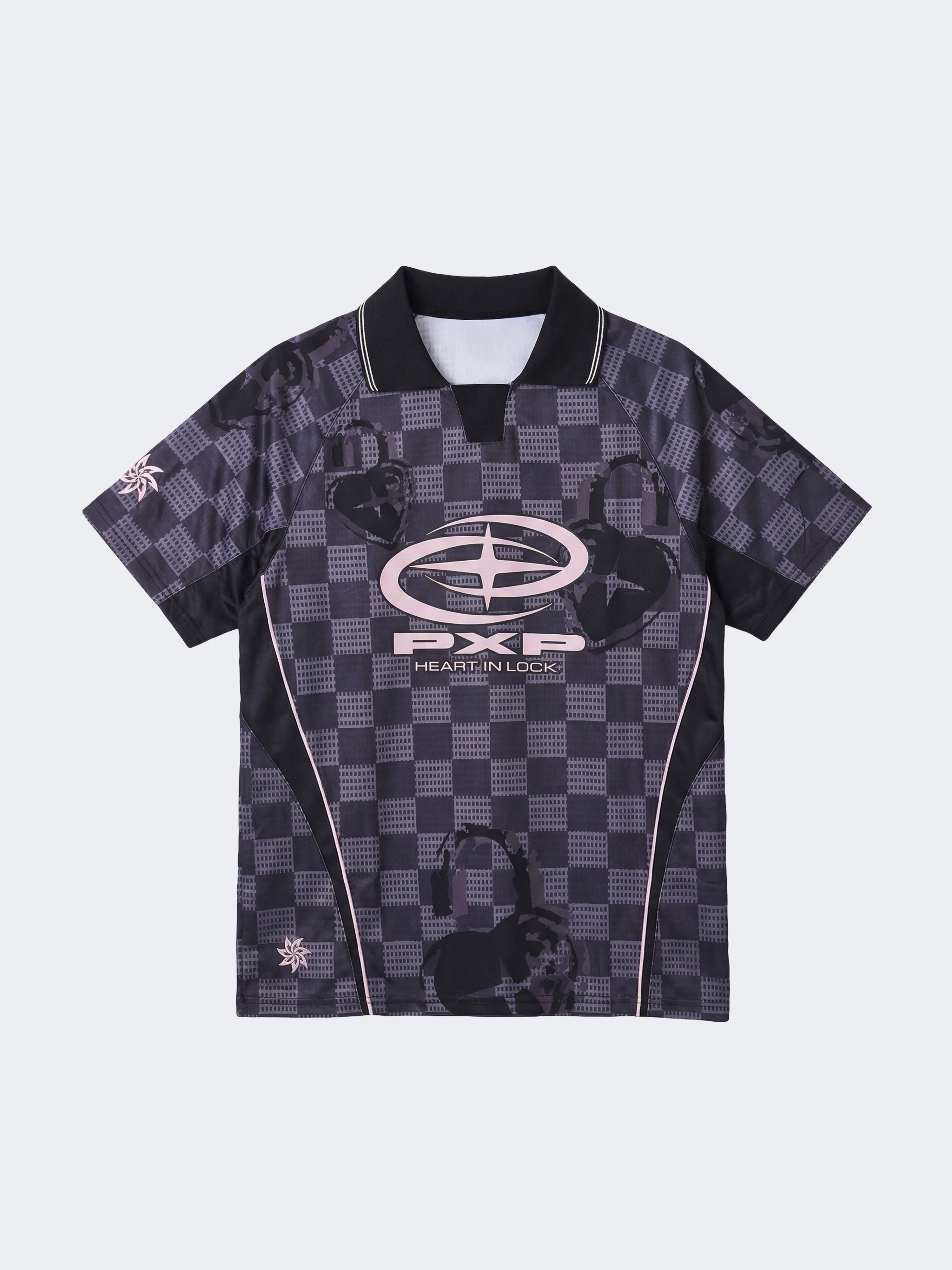 Maillot manches courtes à col polo Love story - Image 6