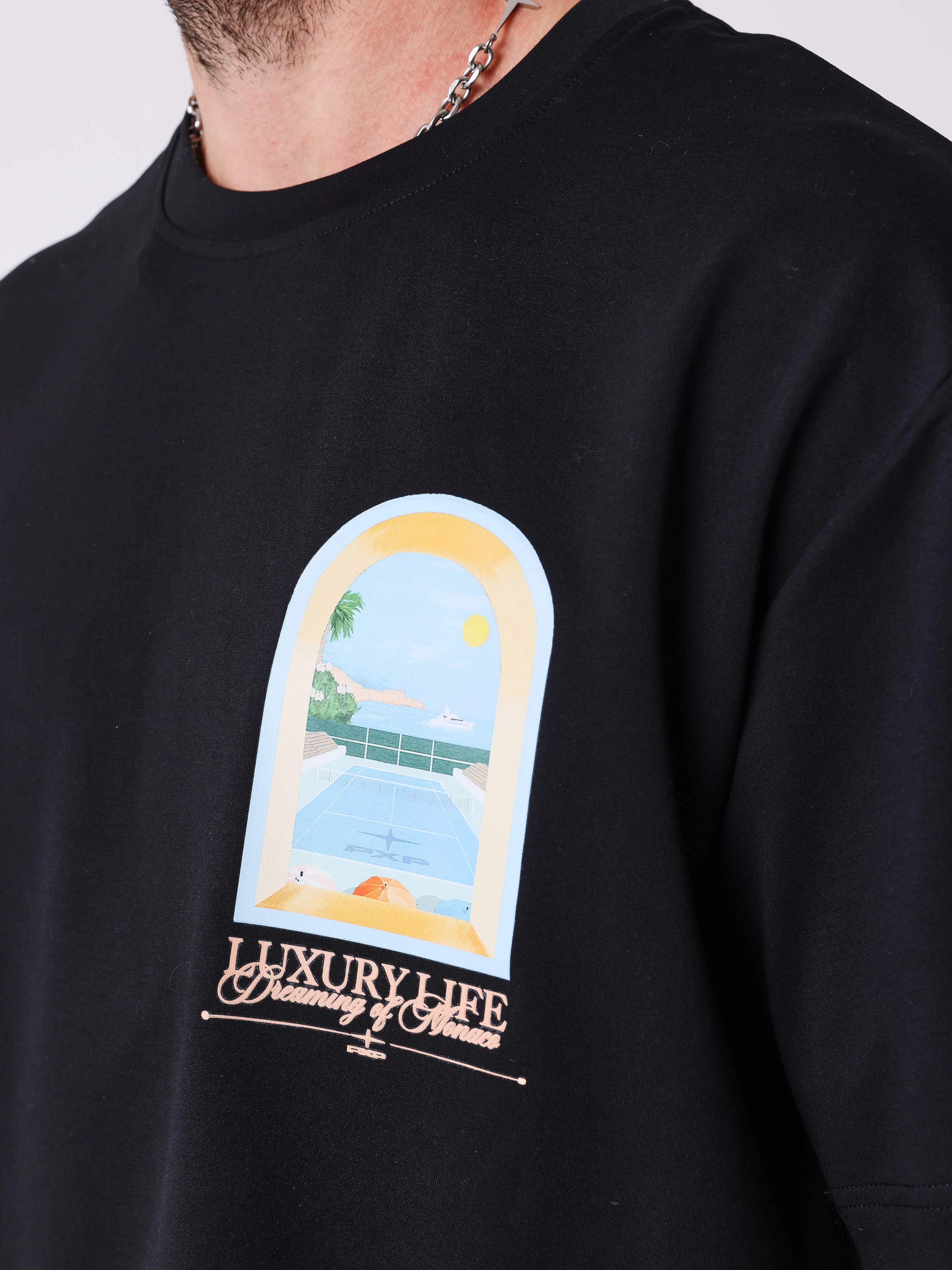T-shirt manches courtes Monaco Illustration - Image 3