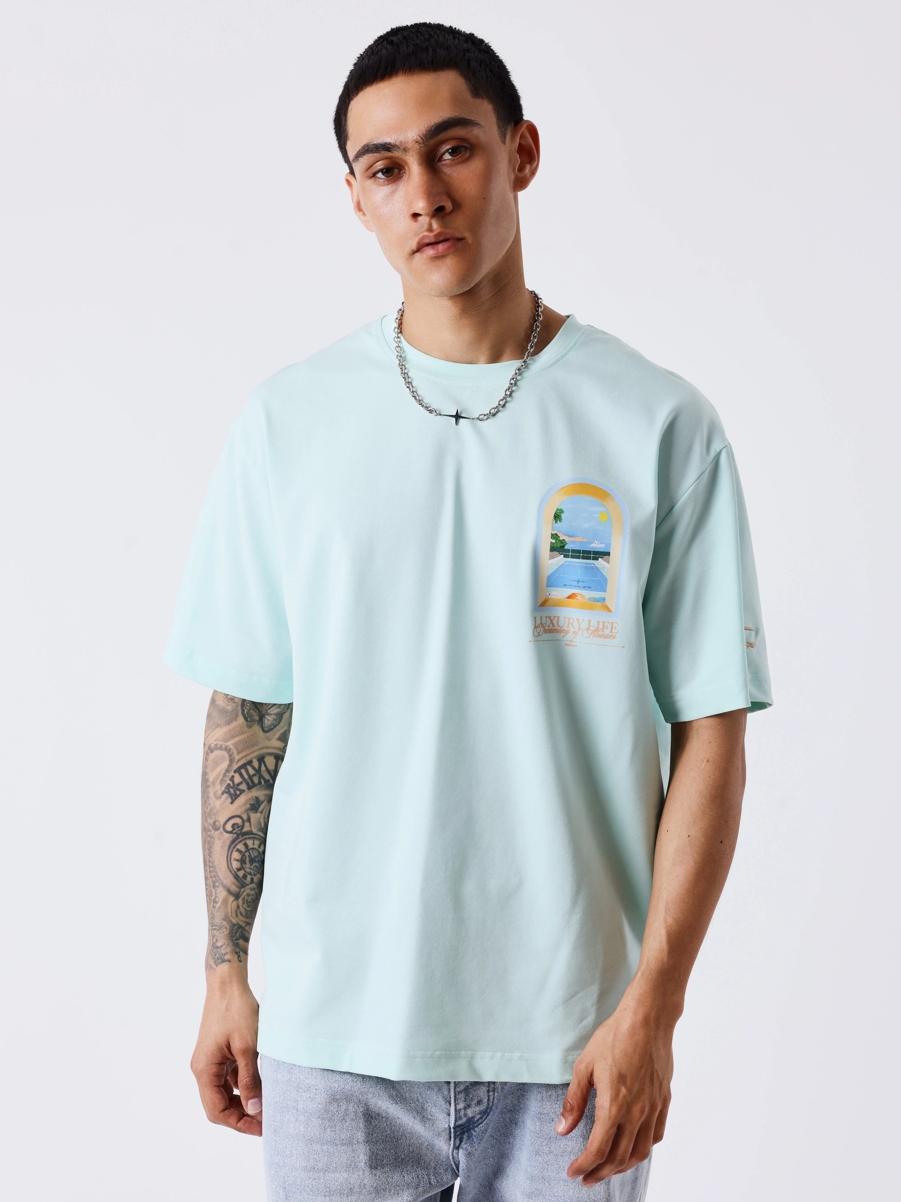 T-shirt manches courtes Monaco Illustration