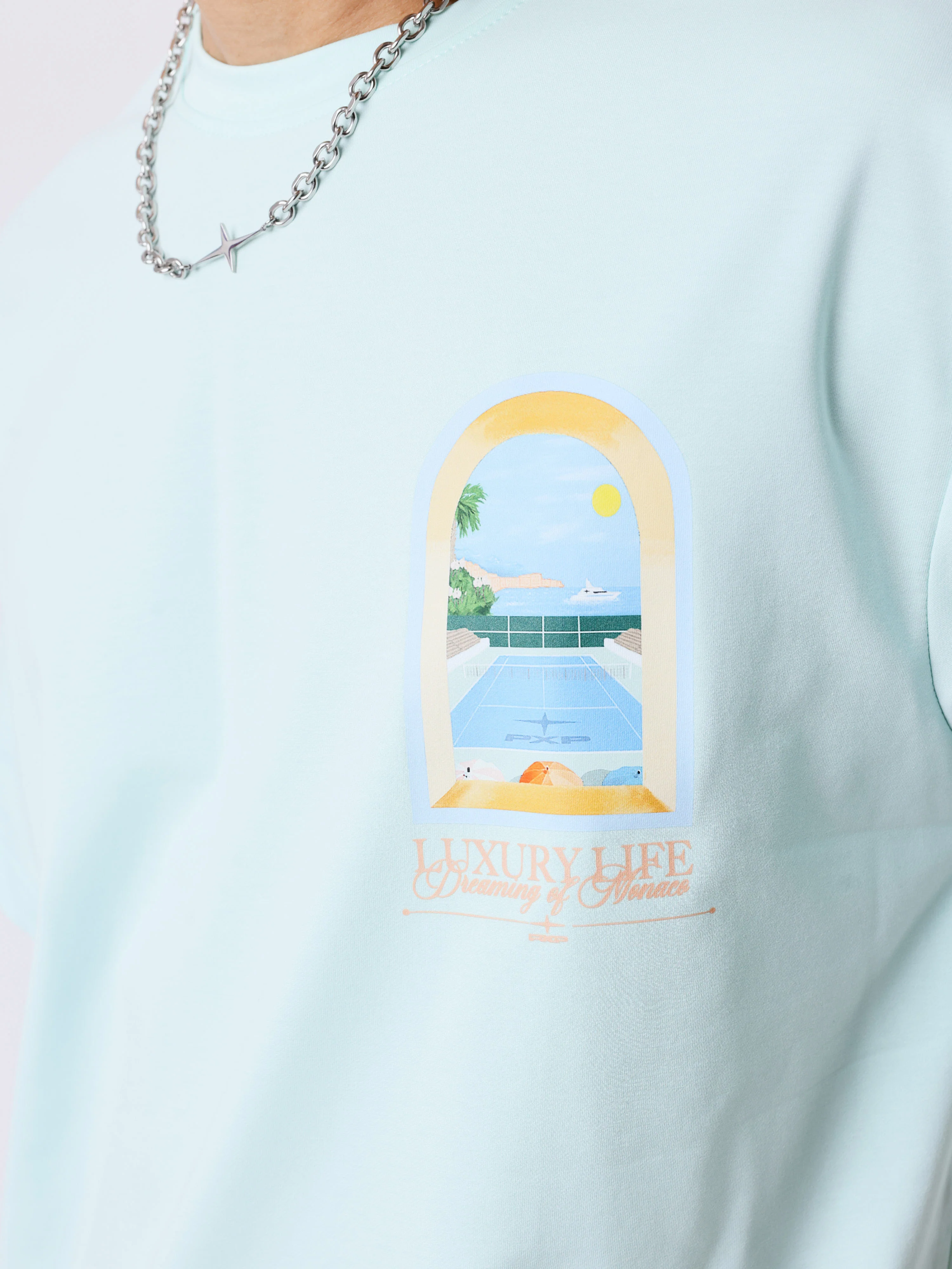 T-shirt manches courtes Monaco Illustration - Image 3