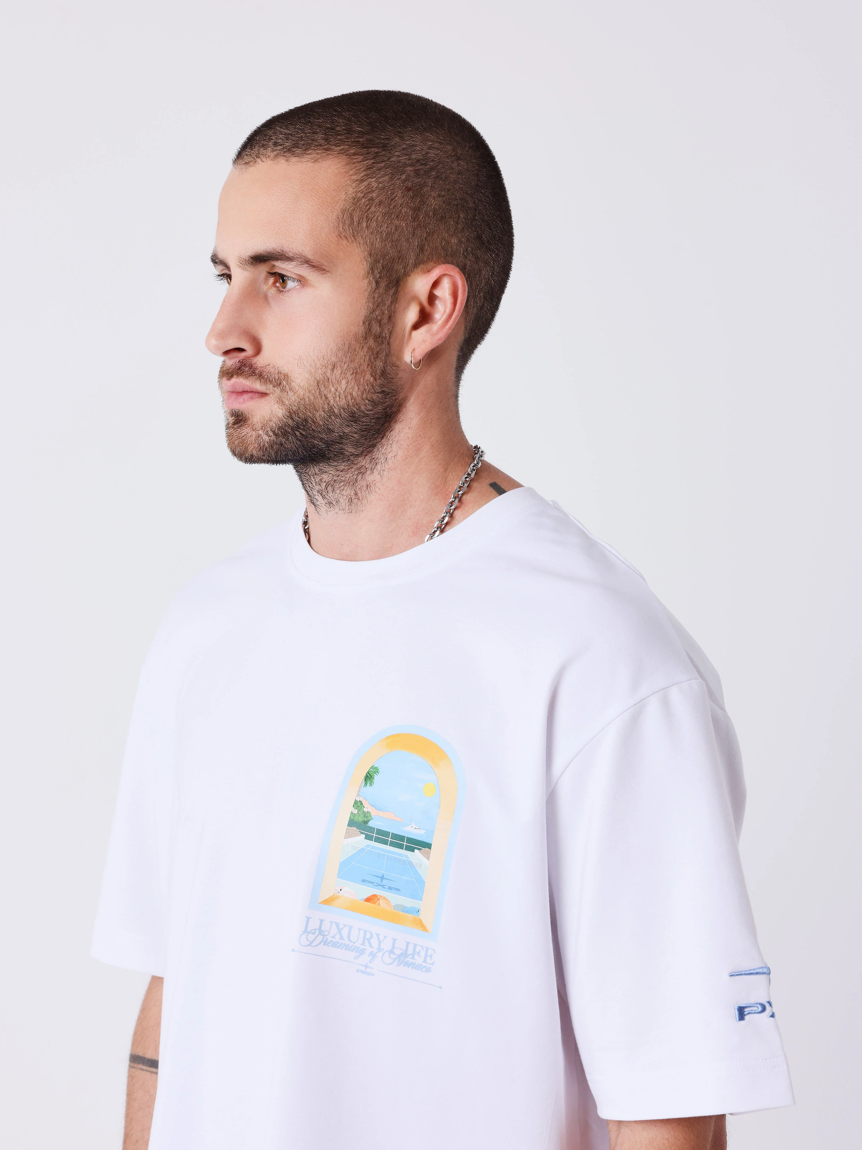 T-shirt manches courtes Monaco Illustration - Image 3