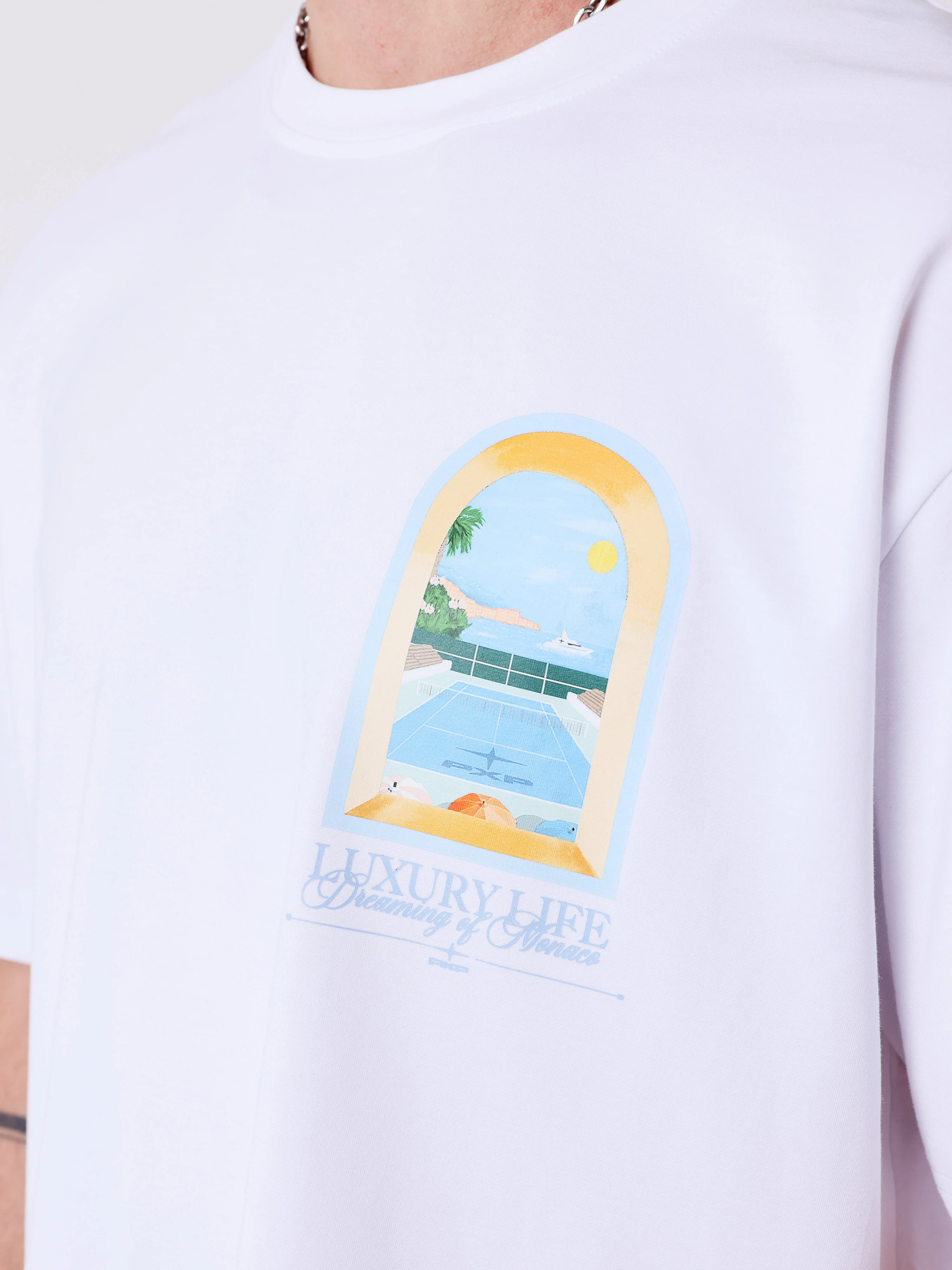 T-shirt manches courtes Monaco Illustration - Image 4