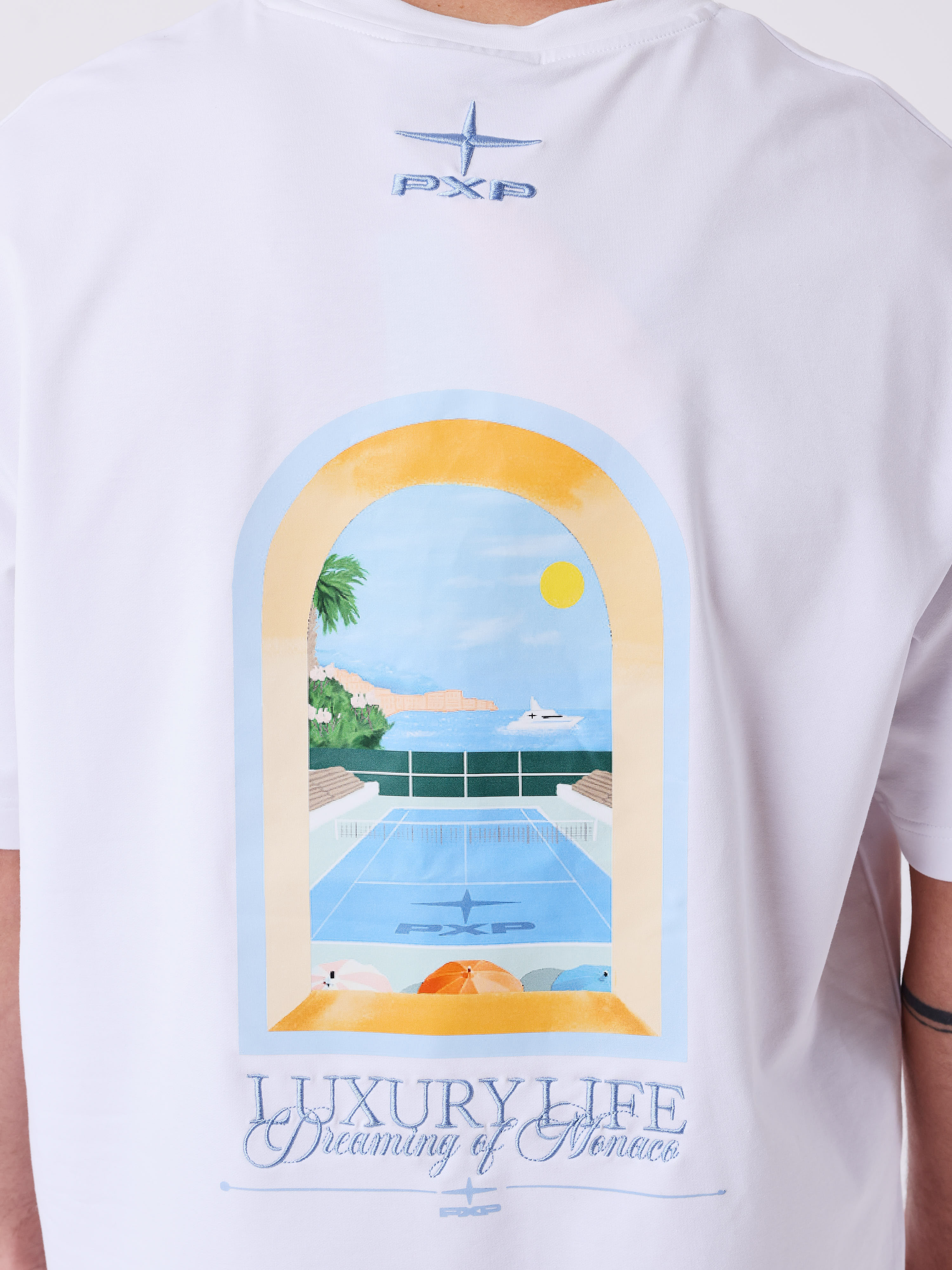 T-shirt manches courtes Monaco Illustration - Image 6